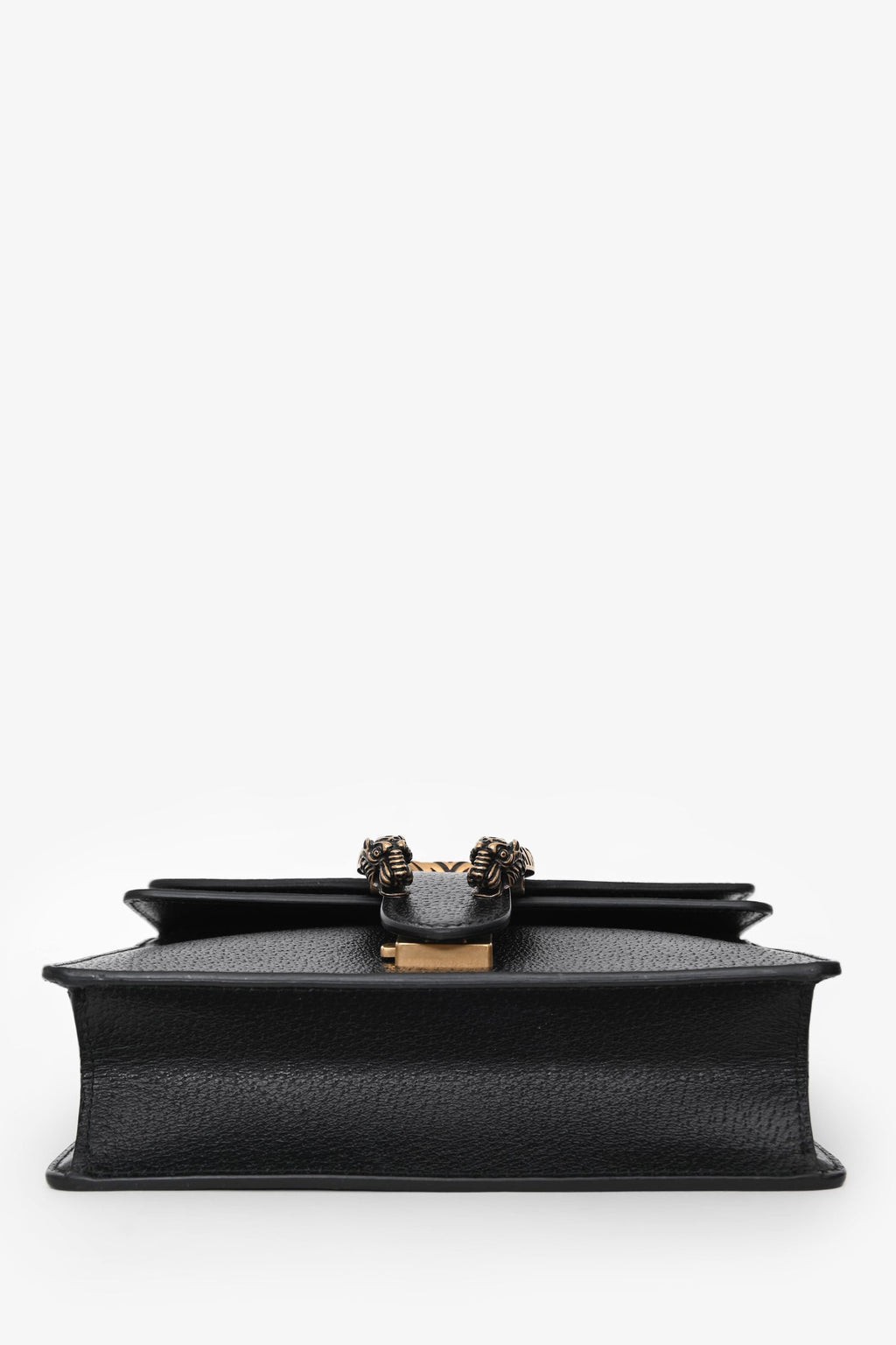 Gucci Black Leather Mini Dionysus Web Mixed Hardware Chain Bag