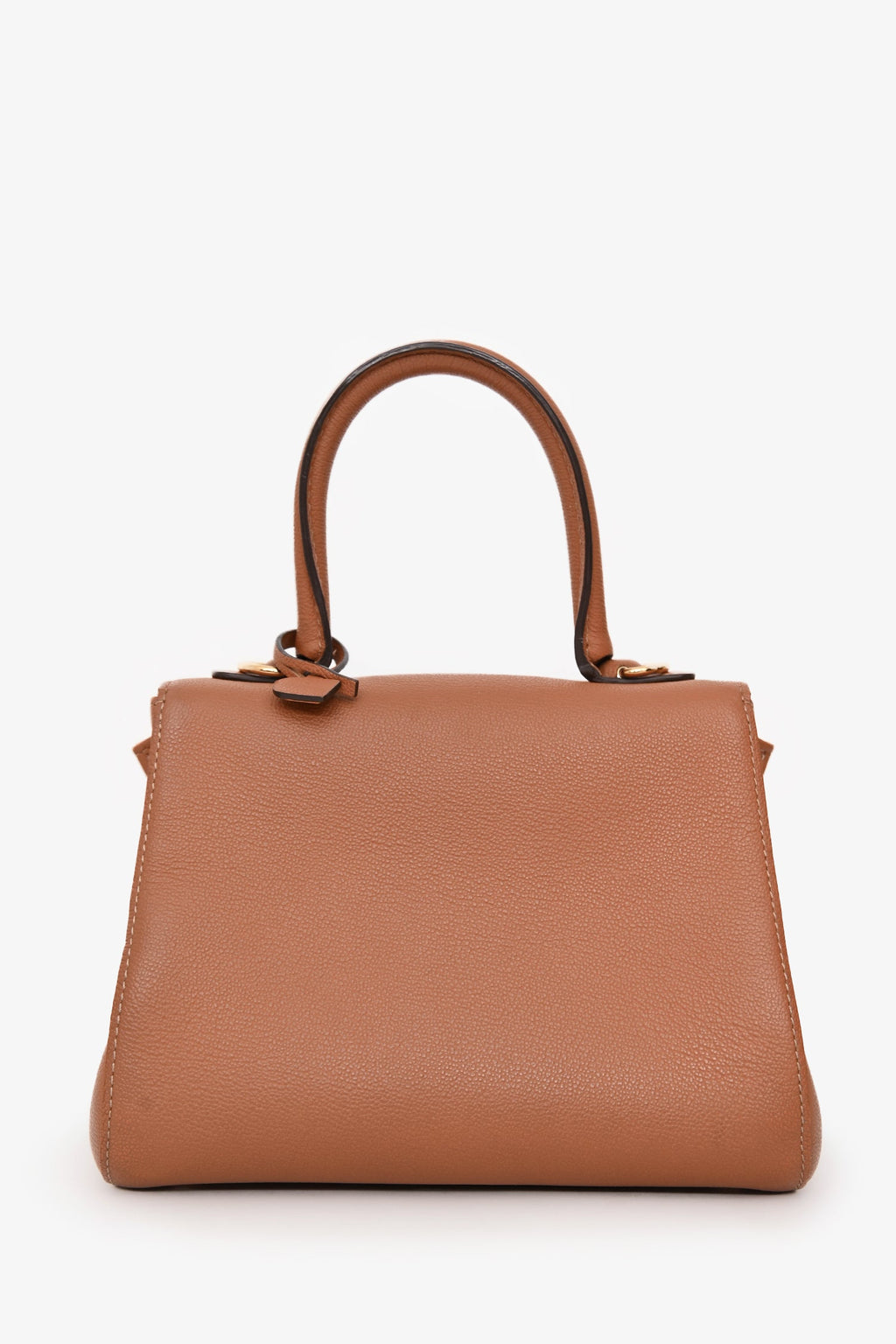 Delvaux Brown Calf Leather Brillant Mini Bag GHW With Strap