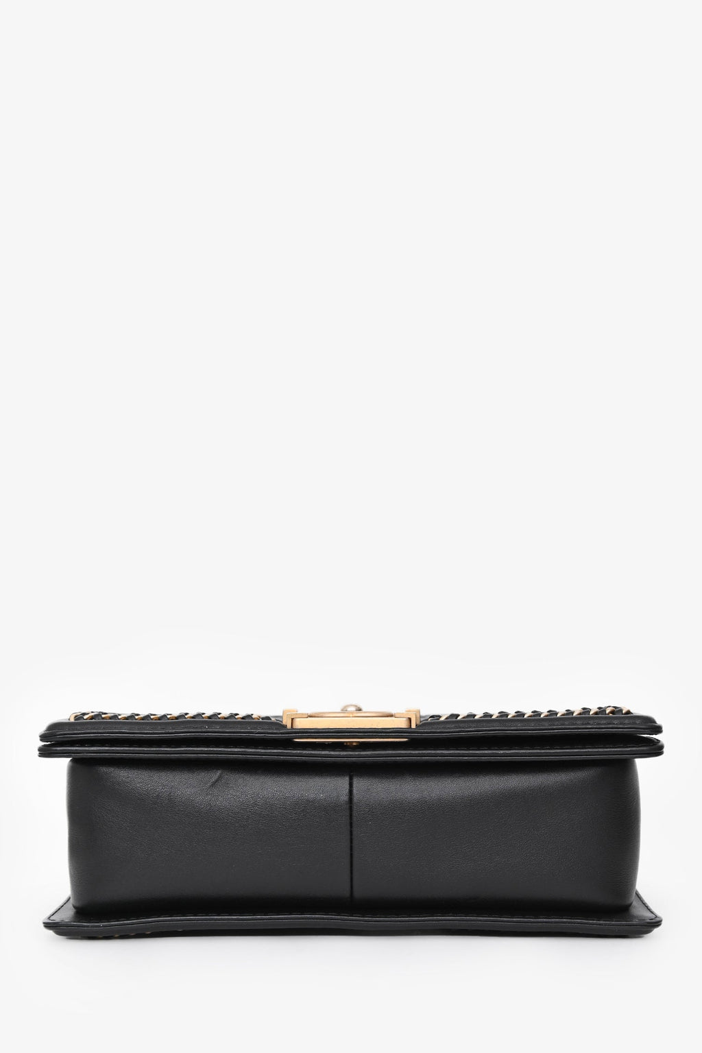 Pre-Loved Chanel™ 2016/17 Black Quilted Leather Medium Chain Top Handle Bag