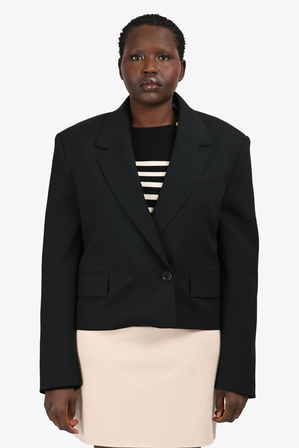 Agolde x Shorditch Ski Club Black Double Breasted Blazer Size M