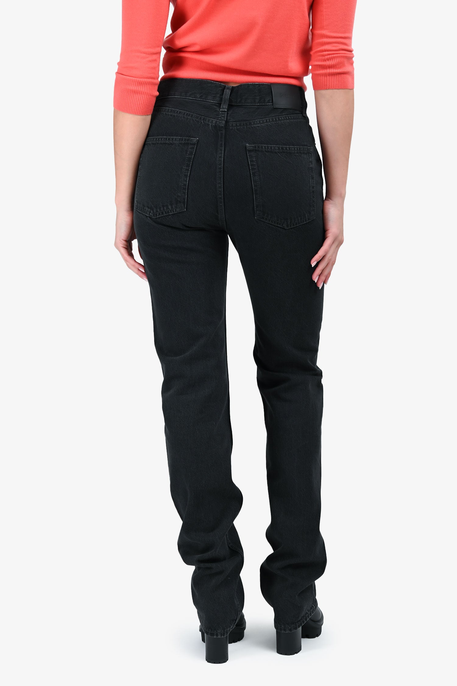 Saint Laurent 2024 Dark Wash Denim Straight Leg Jeans Size 30