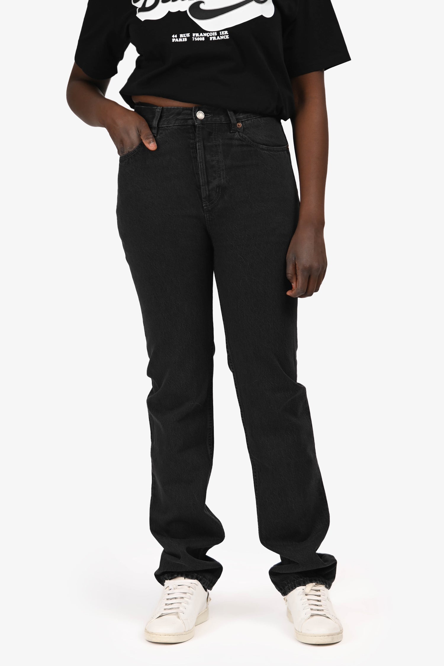 Saint Laurent 2024 Dark Wash Denim Straight Leg Jeans Size 31