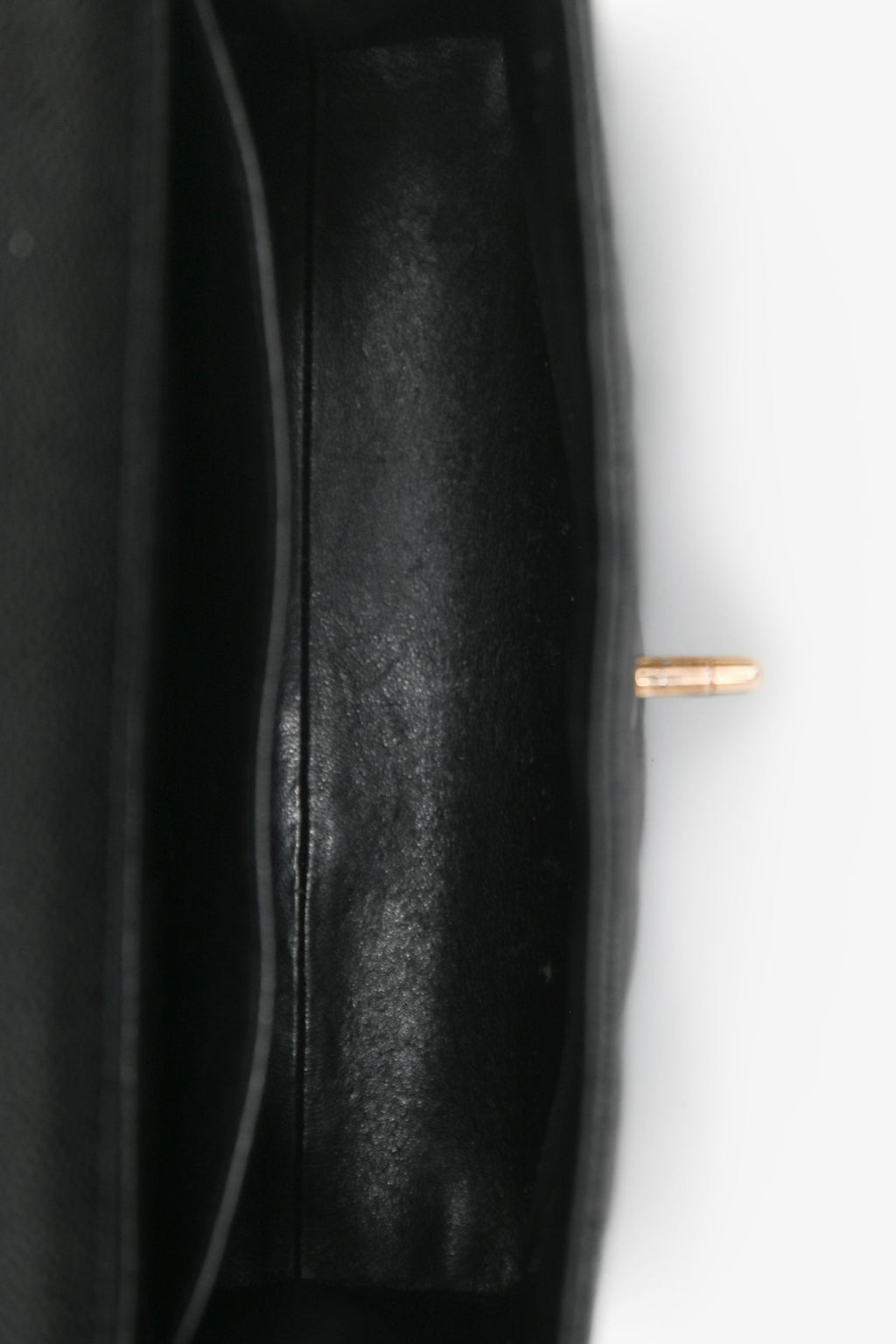 Pre-Loved Chanel™ 2002/03 Black Caviar Leather 'Kelly' Top Handle