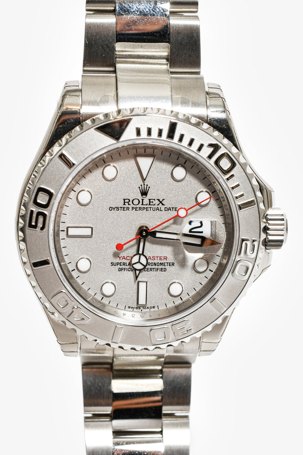 Rolex Stainless Steel Yacht Master Oyster Perpetual Automatic 40mm Watch