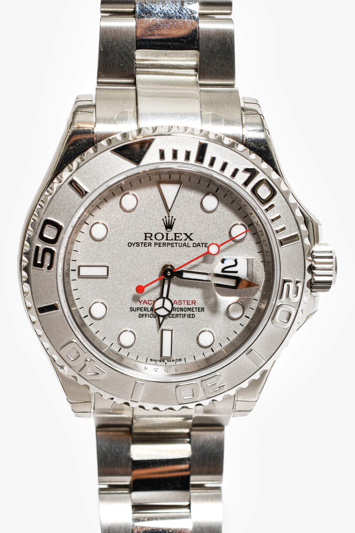 Rolex Stainless Steel Yacht Master Oyster Perpetual Automatic 40mm Watch