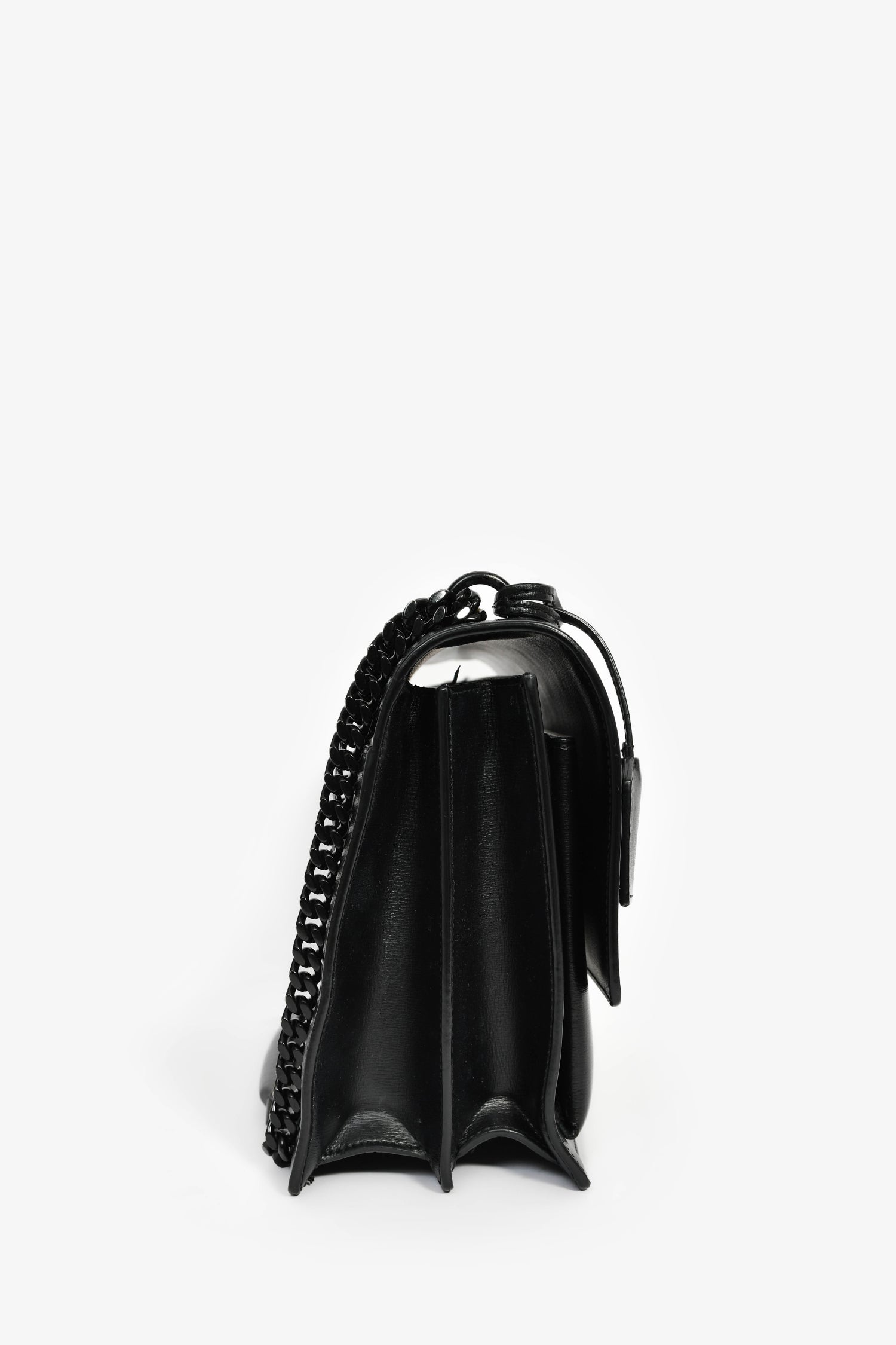 Saint Laurent 2020 Black Leather Large Sunset Shoulder Bag