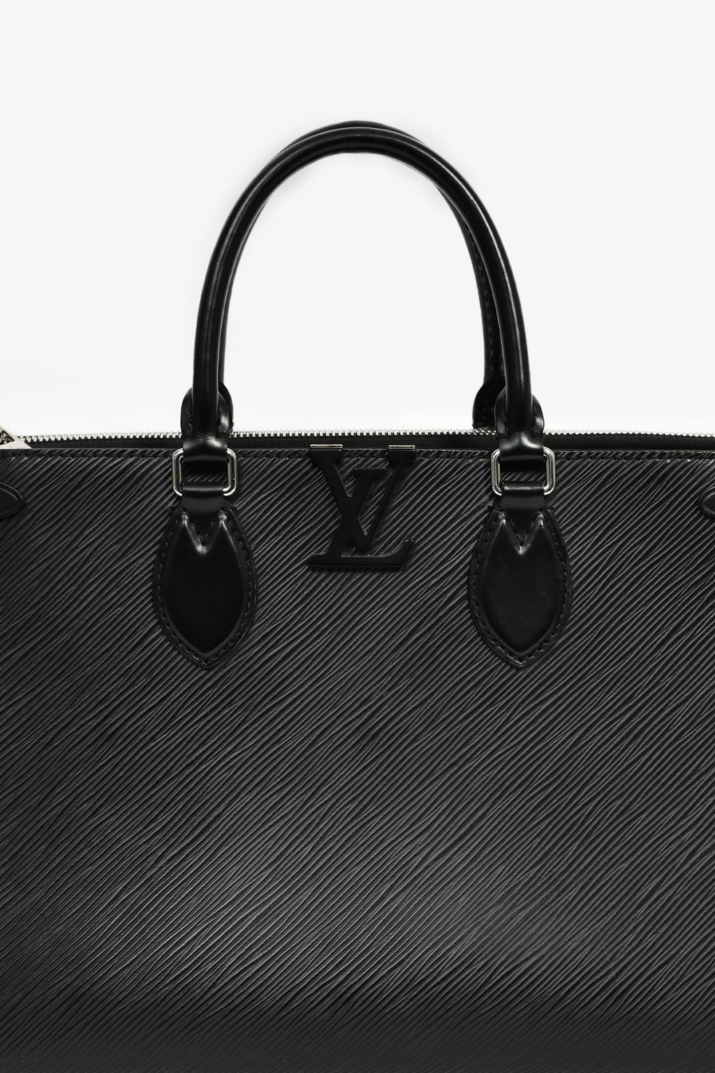 Louis Vuitton Black Epi Leather 'Grenelle' Tote Bag With Strap