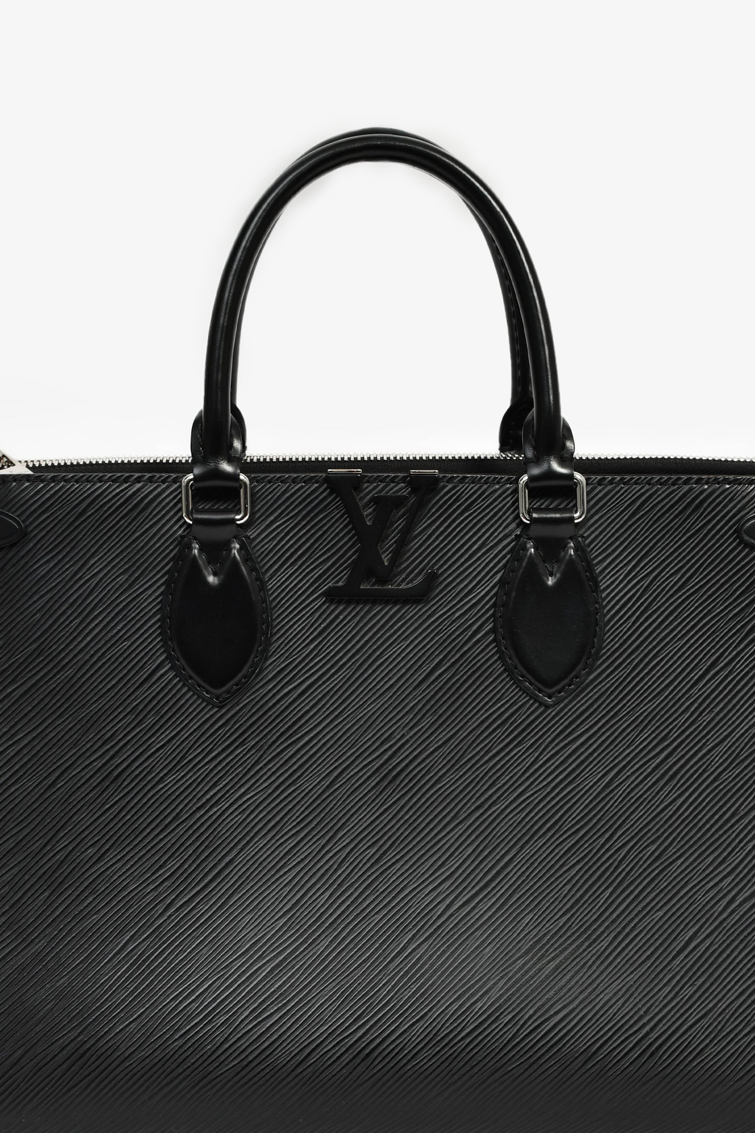 Louis Vuitton Black Epi Leather 'Grenelle' Tote Bag With Strap