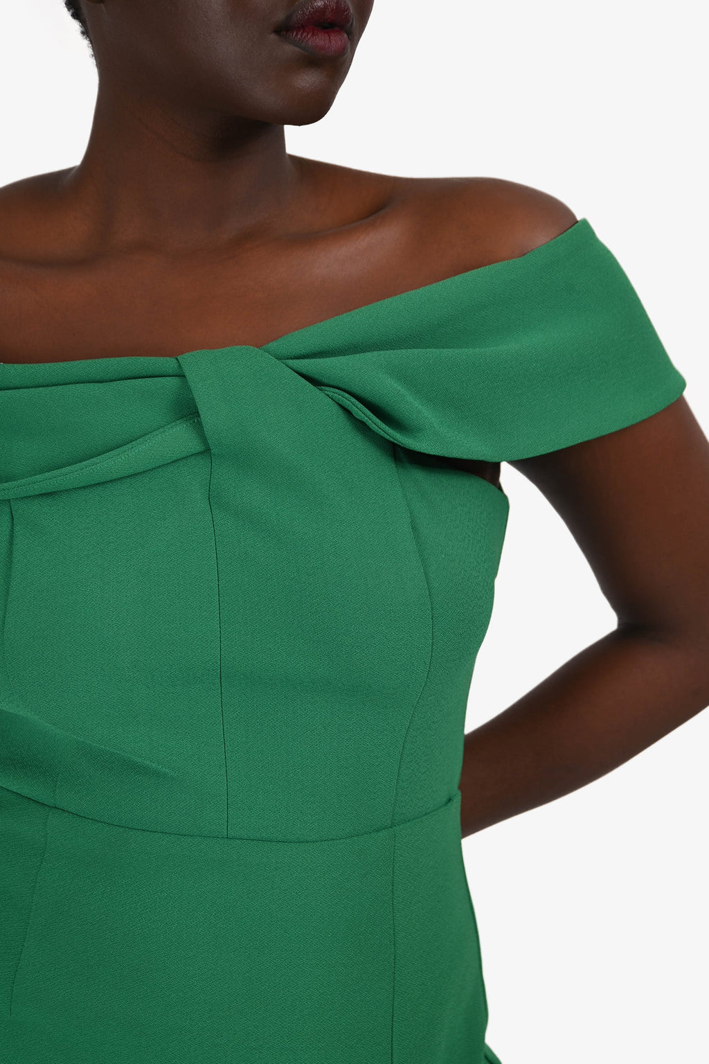 Elliatt Jade Green 'Anti' Midi Dress With Slit Size L