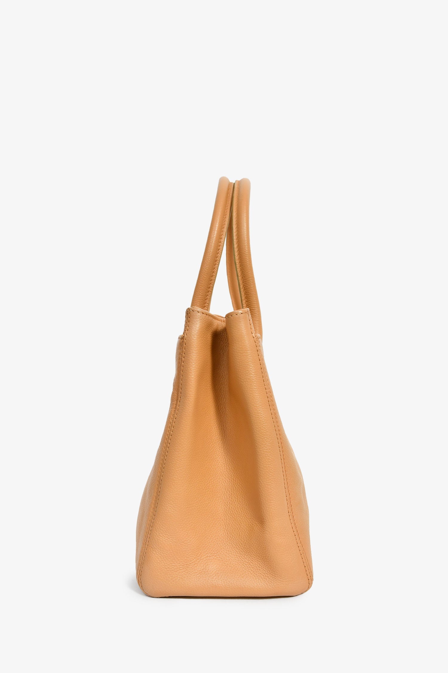 Pre-Loved Chanel™ 2005-06 Beige Calfskin Leather 'Executive Shopper' Tote Bag