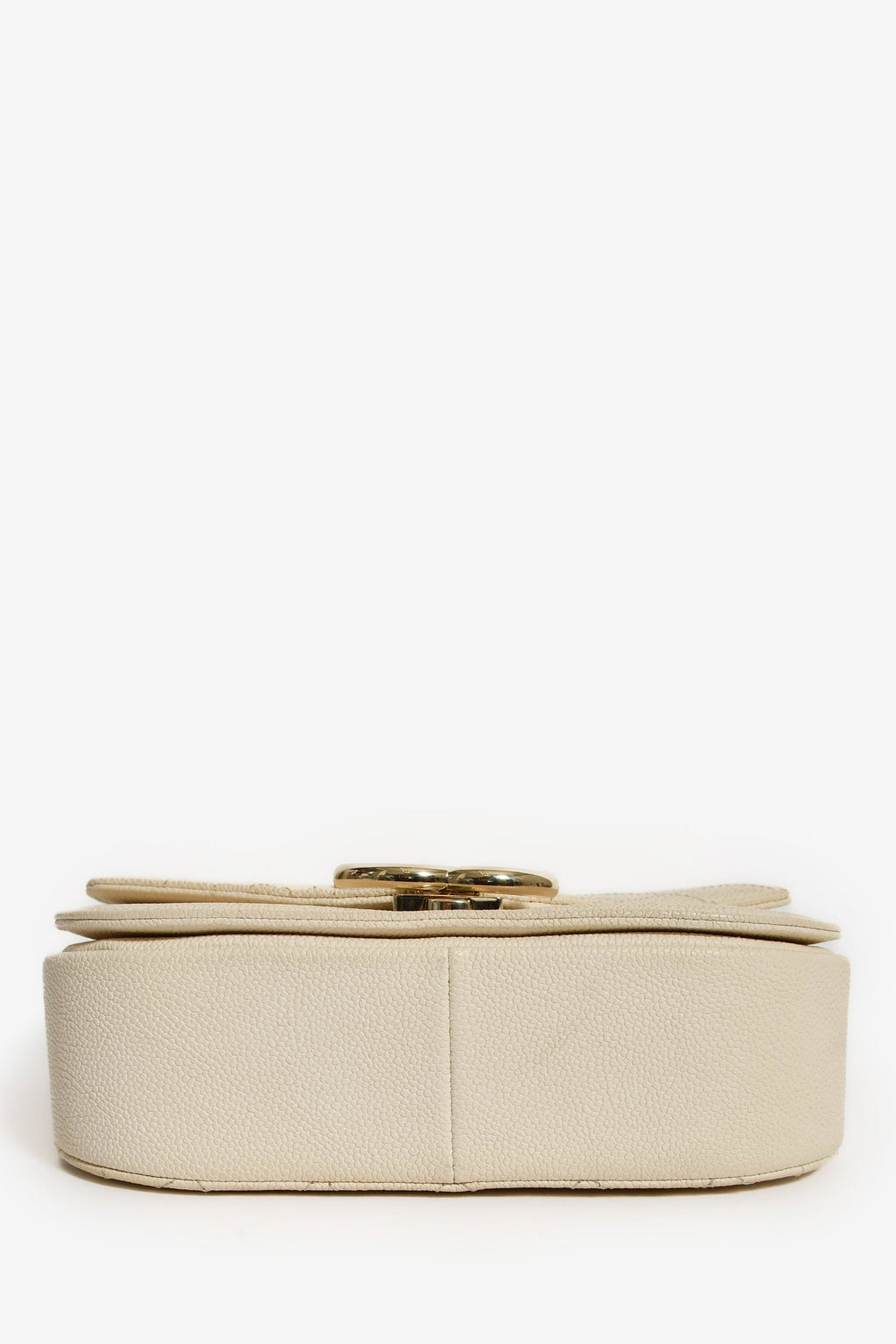 Pre-Loved Chanel™ 2018 Paris-Cuba Beige Caviar Leather Thread Around Flap Bag