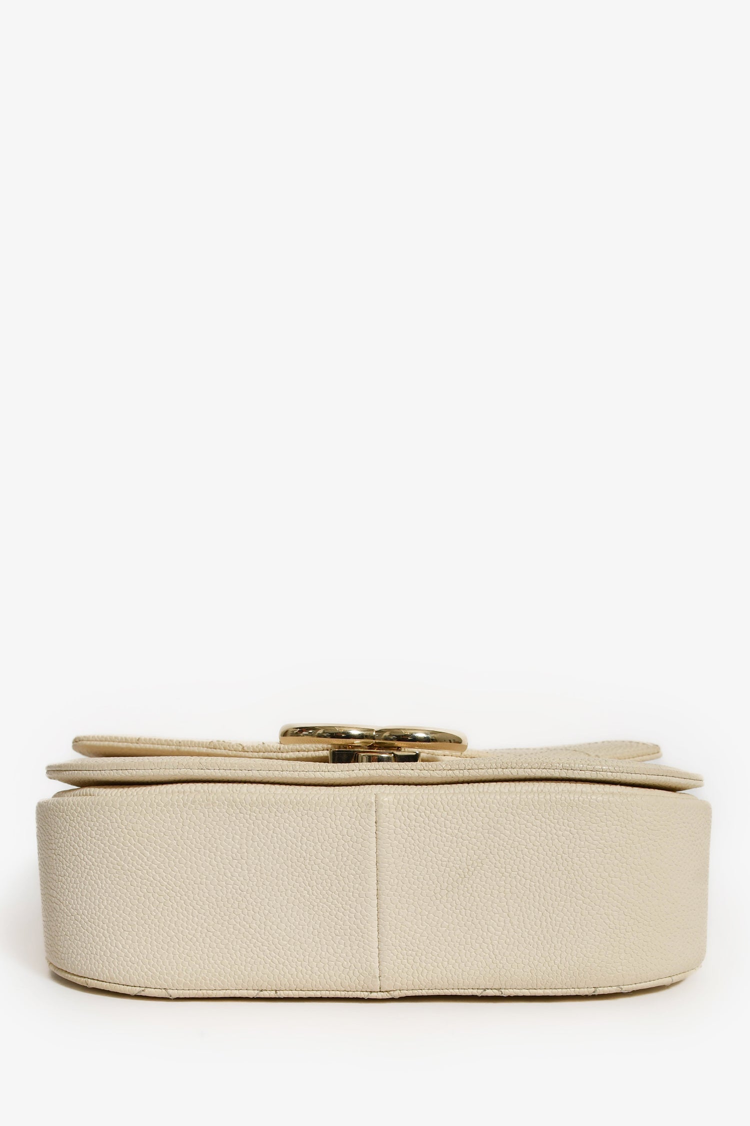 Pre-Loved Chanel™ 2018 Paris-Cuba Beige Caviar Leather Thread Around Flap Bag