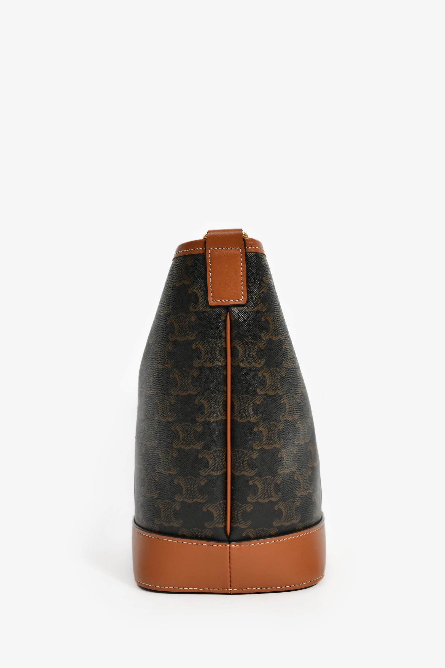 Celine Triomphe Canvas Small Crossbody Bucket Bag