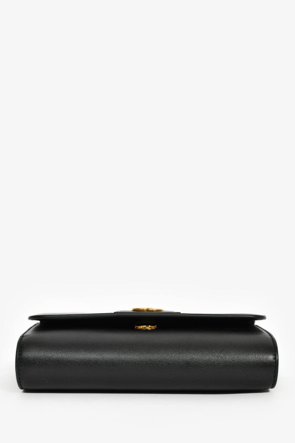 Gucci Black Leather Diana Mini Top Handle with Chain