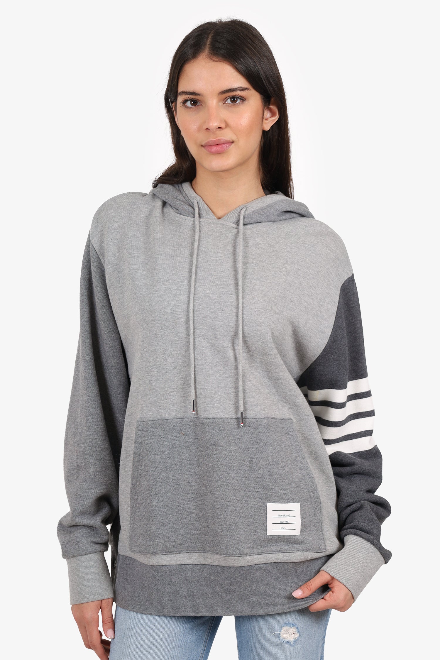 Thom Browne Grey Hoodie Size 4