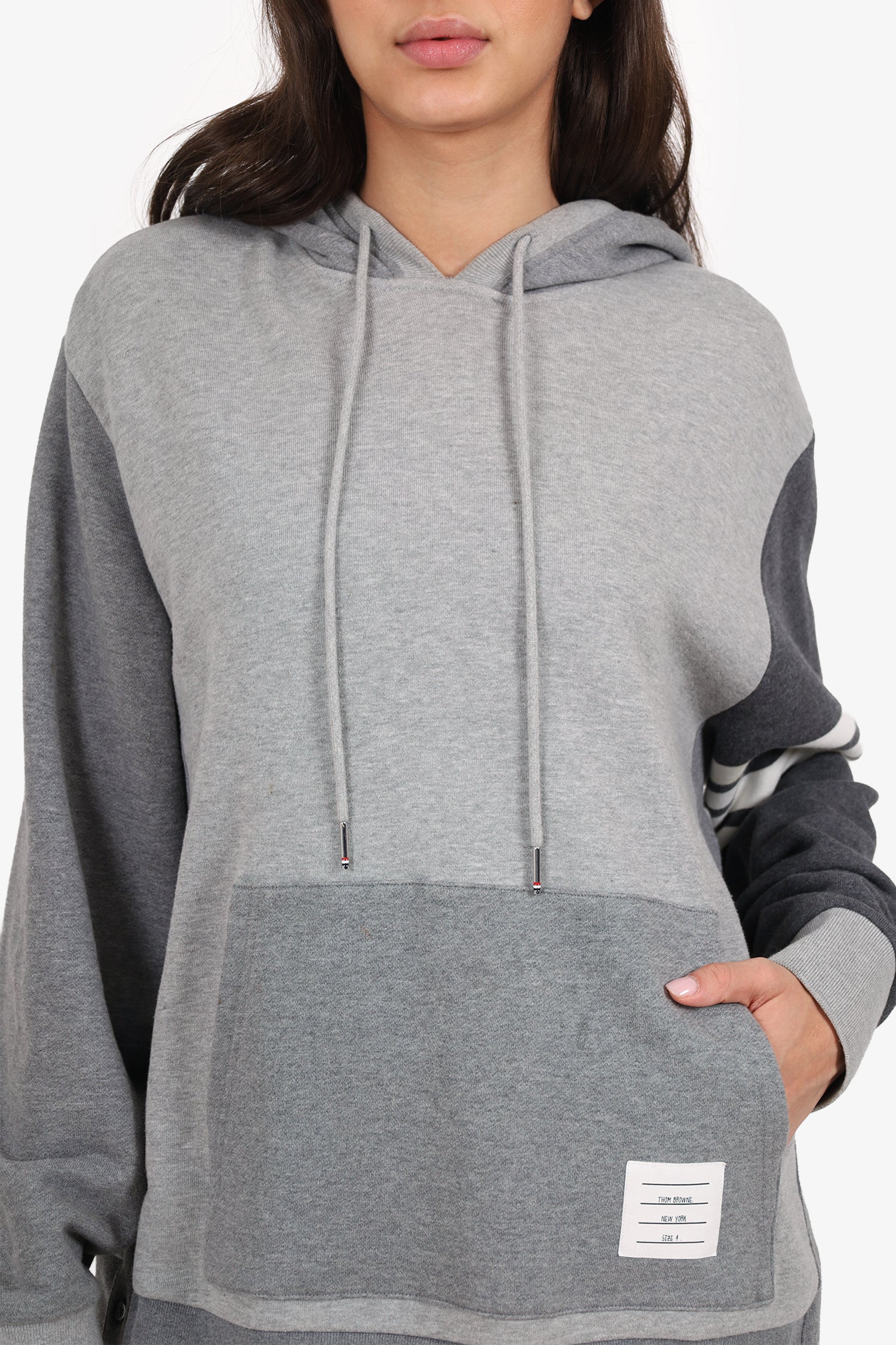 Thom Browne Grey Hoodie Size 4