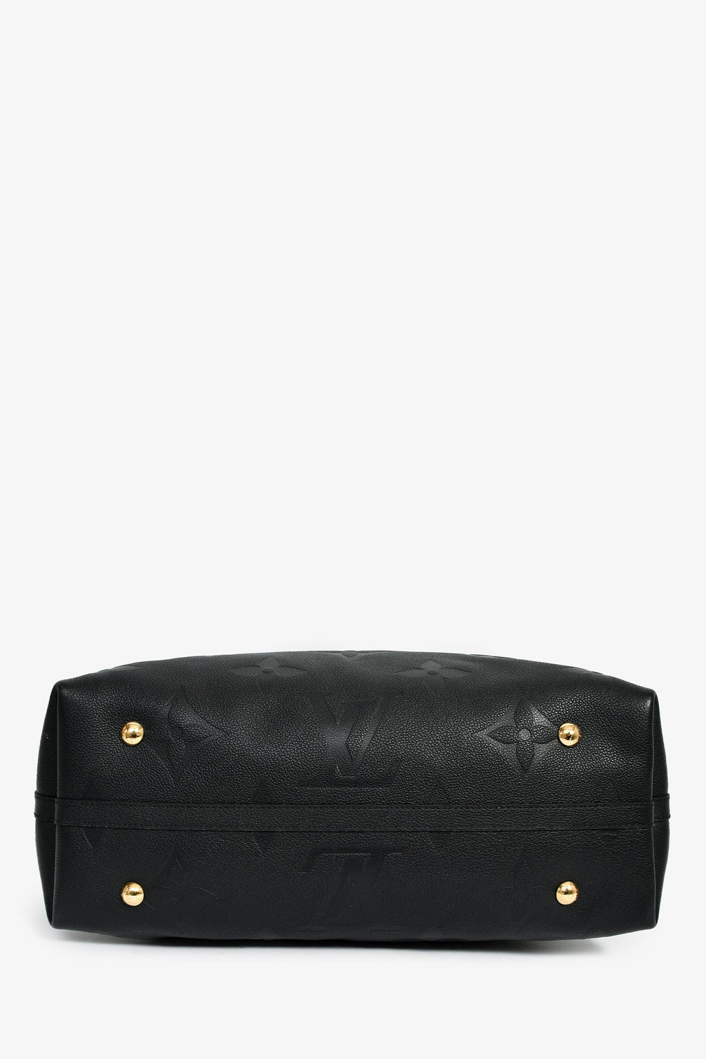 Louis Vuitton Black Empreinte CarryAll MM Hobo Bag