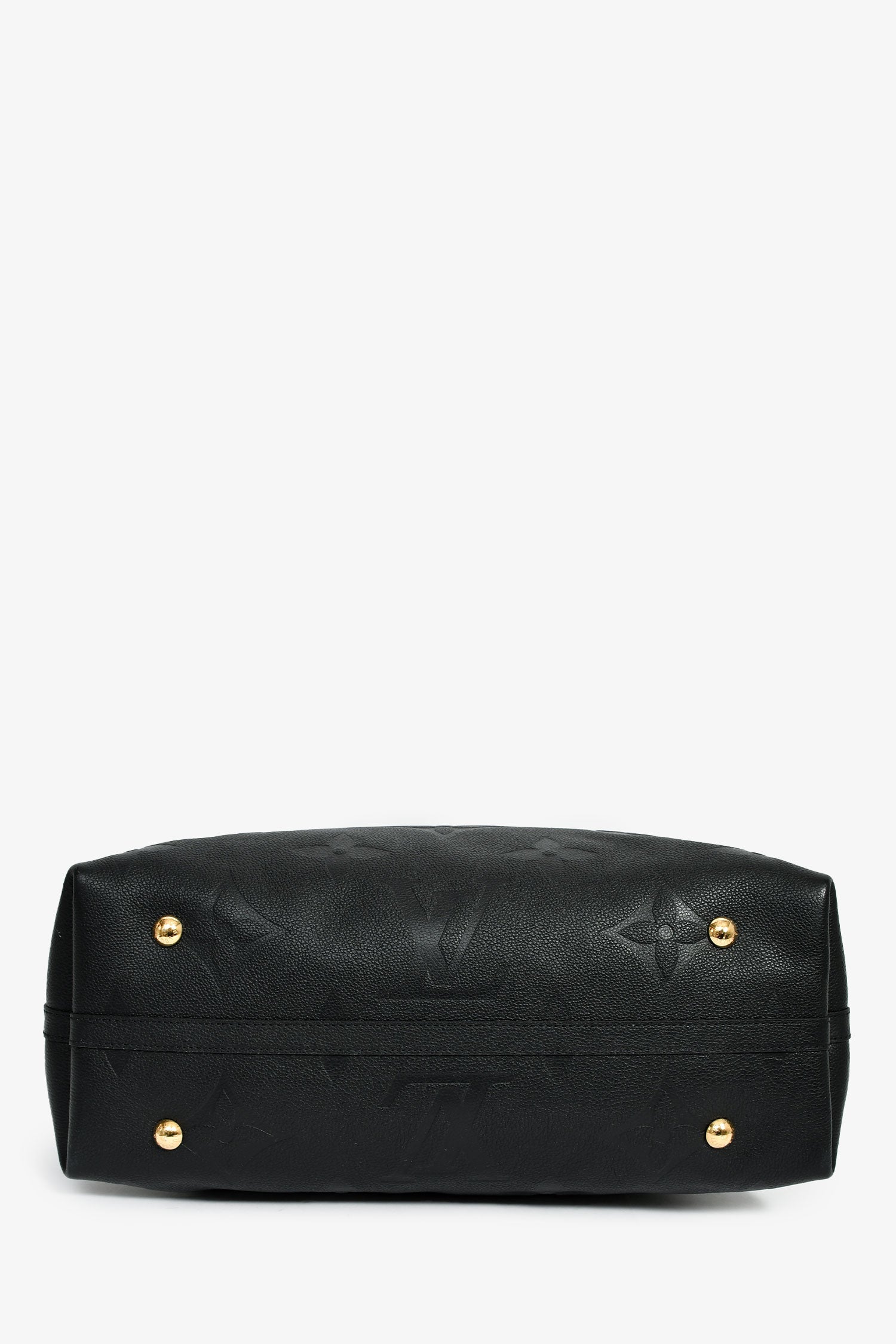 Louis Vuitton Black Empreinte CarryAll MM Hobo Bag