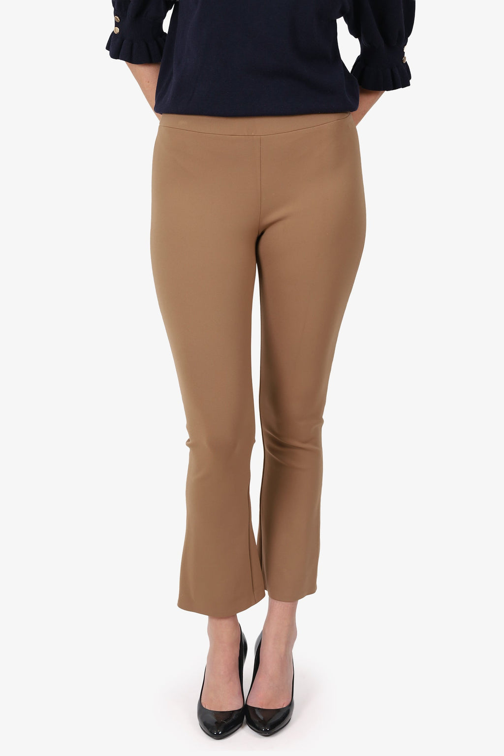 Theory Truffle Scuba Slim Trouser Size M
