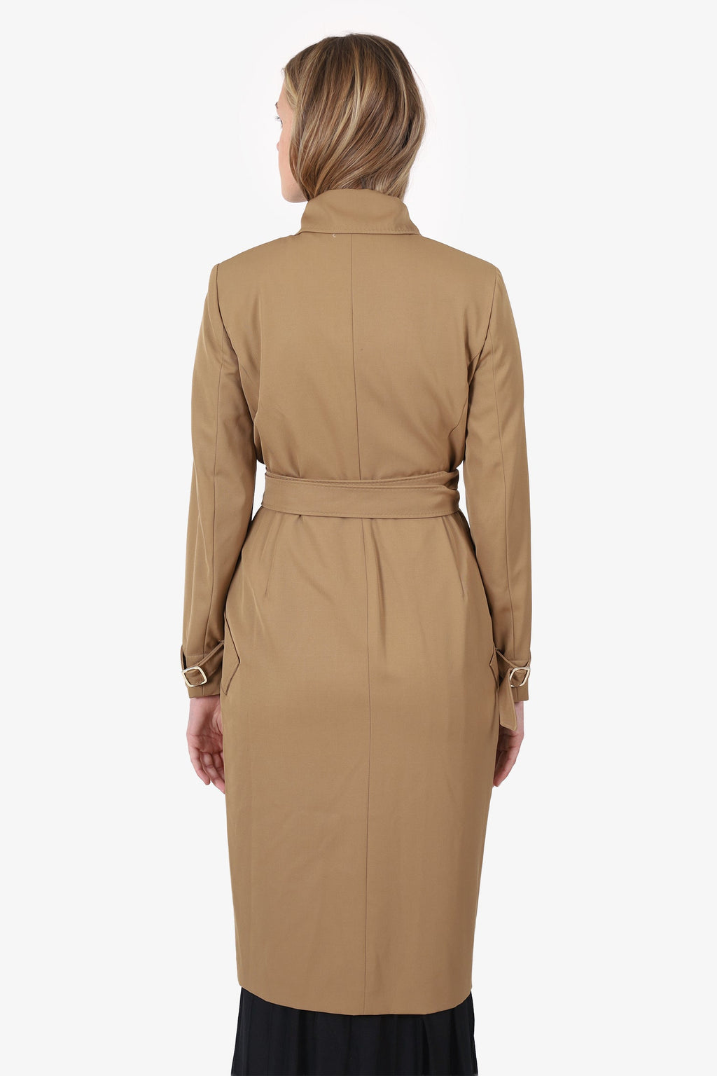 Max Mara Camel Trench Coat Size 8