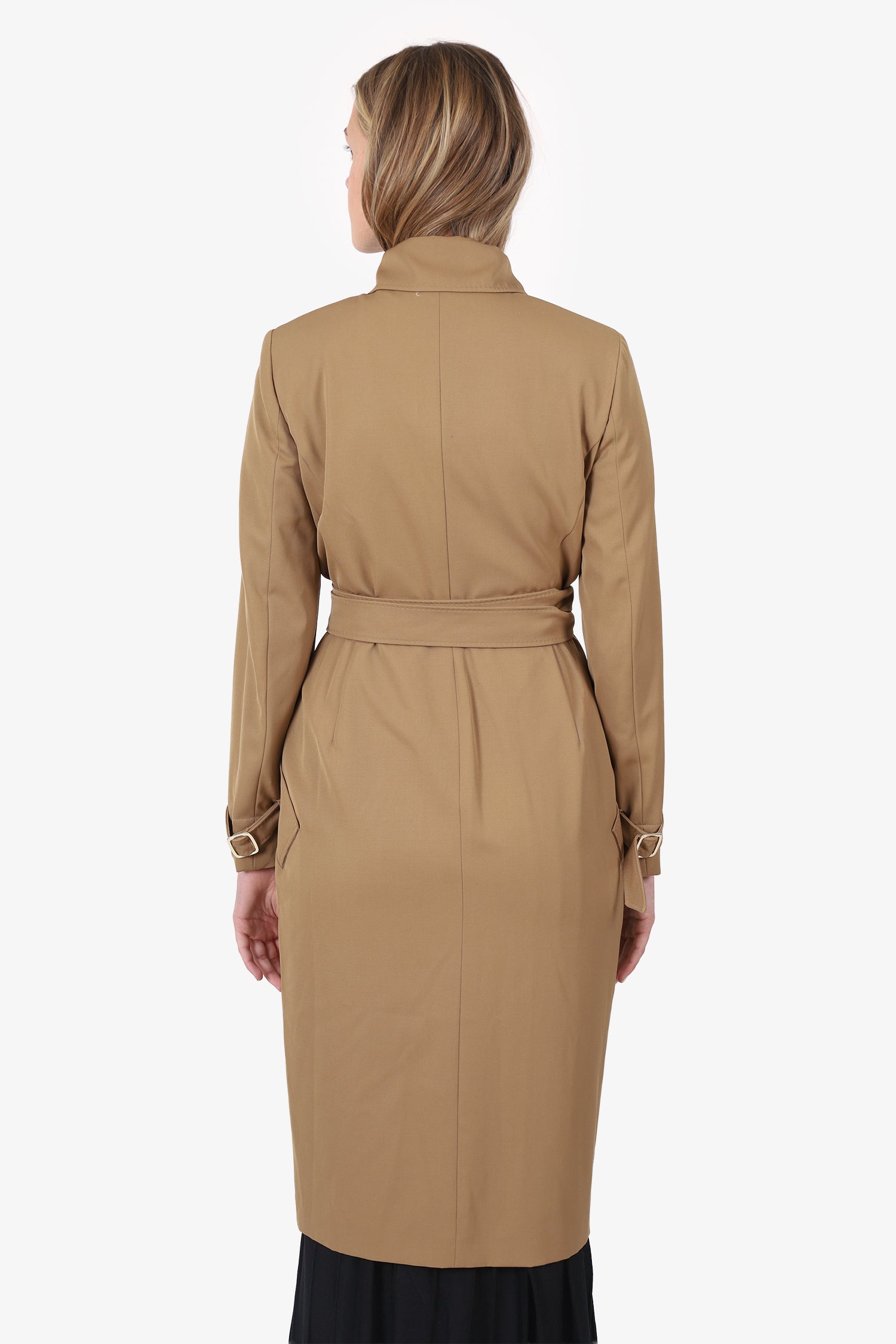 Max Mara Camel Trench Coat Size 8