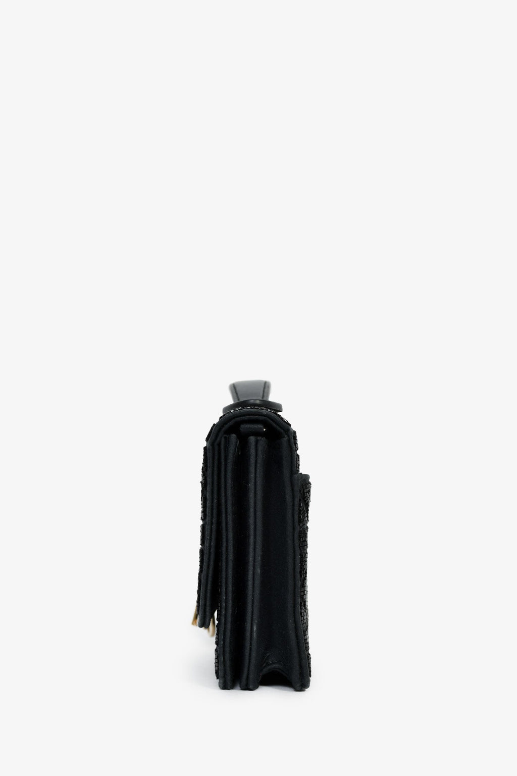 Christian Dior 2023 Black Bead Embellished My Dior Mini Bag With Chain