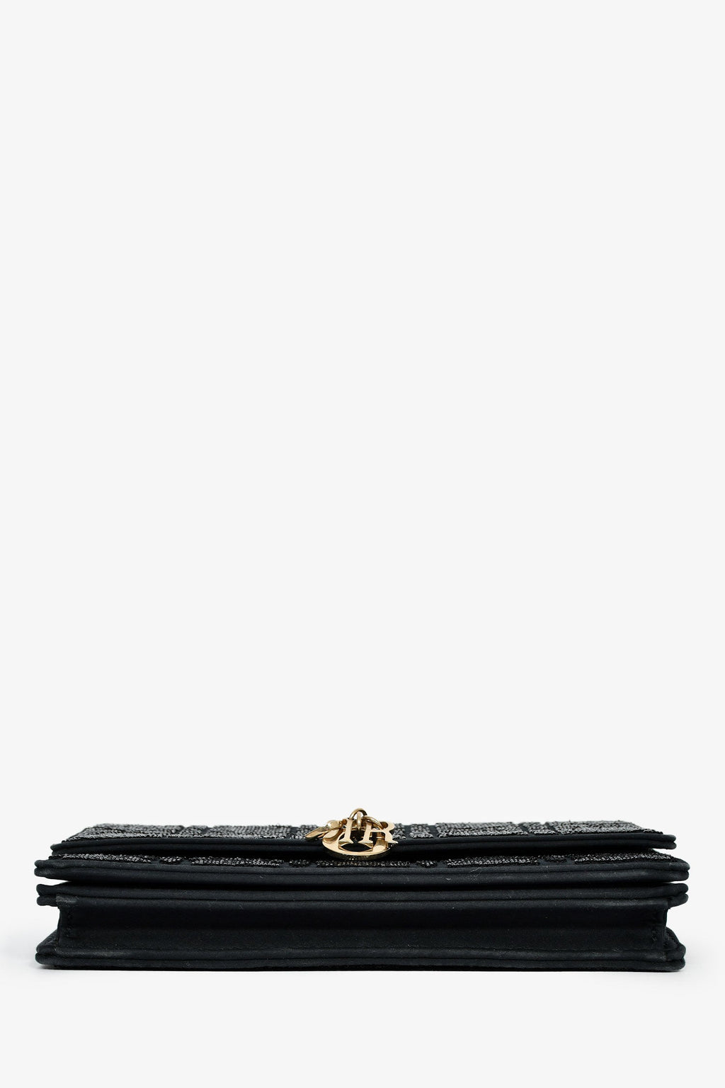 Christian Dior 2023 Black Bead Embellished My Dior Mini Bag With Chain