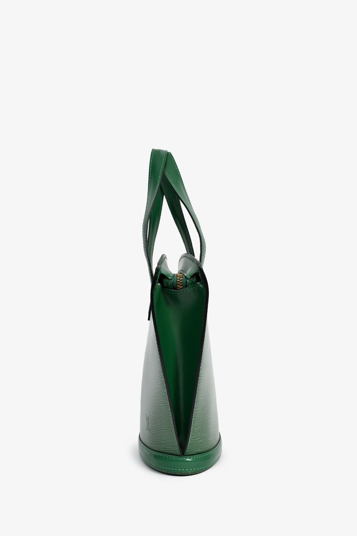 Louis Vuitton 1995 Green Epi Leather 'Saint Jacques' Top Handle Bag