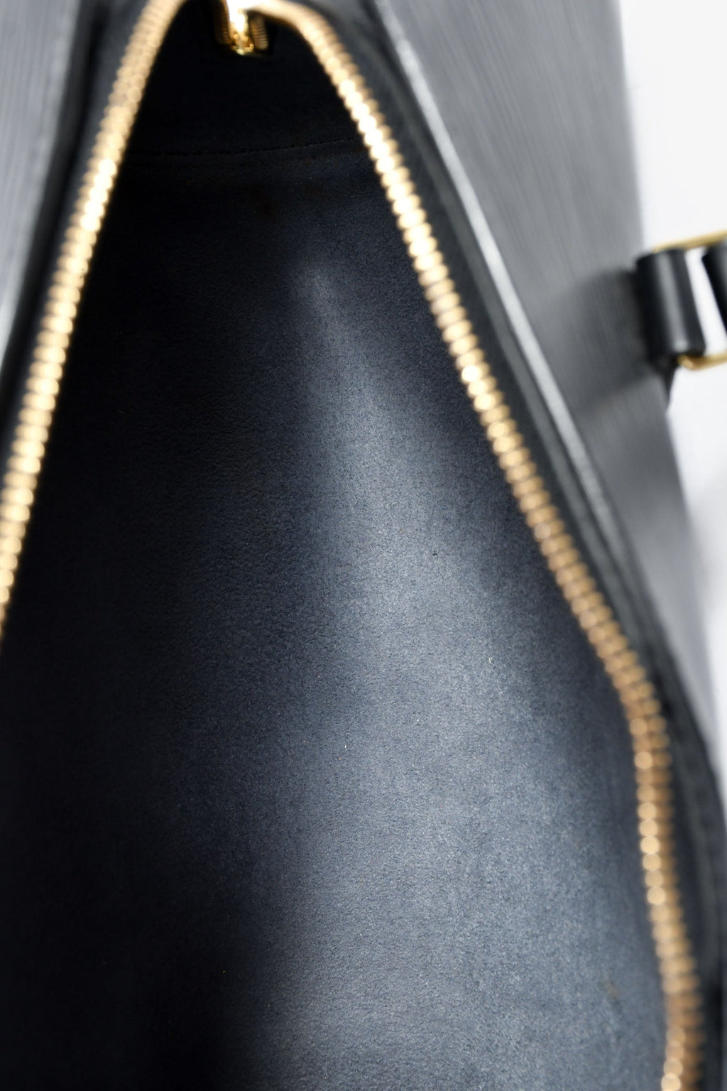 Louis Vuitton Black Epi Leather 'Soufflot' Handbag
