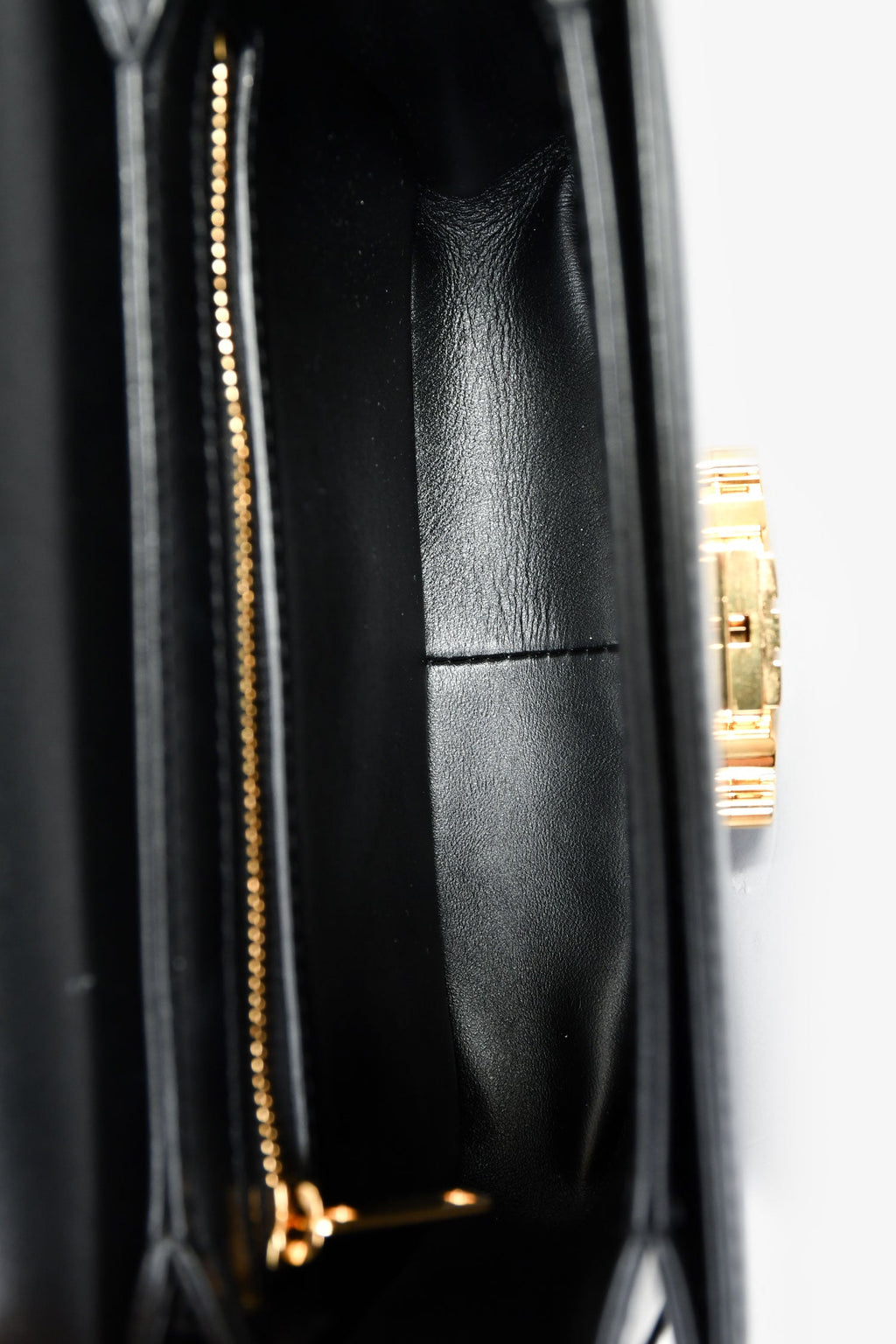 Celine 2022 Black Leather Teen Triomphe Crossbody Bag