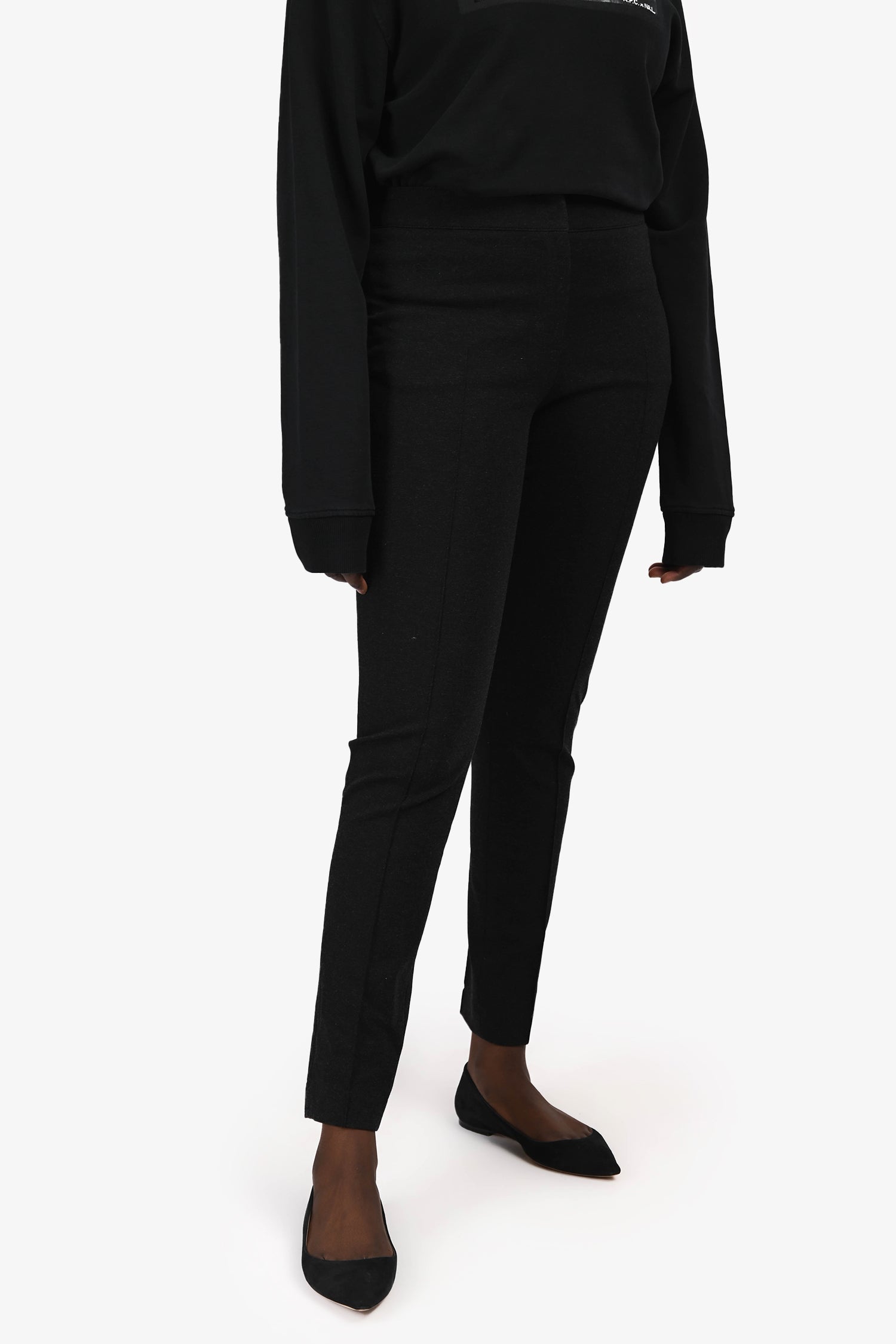 Akris Punto Charcoal Grey Tapered Pants Size 8