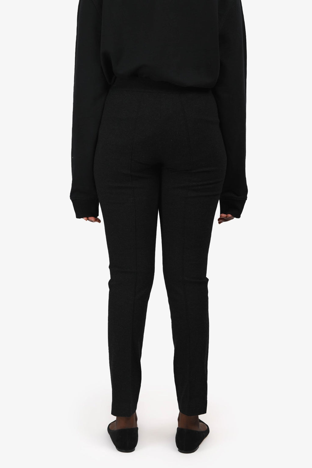 Akris Punto Charcoal Grey Tapered Pants Size 8