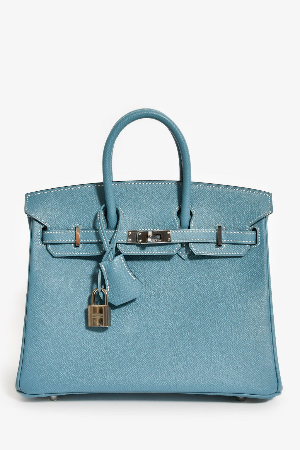 Hermès 2014 Blue Jean Epsom Leather Birkin 25