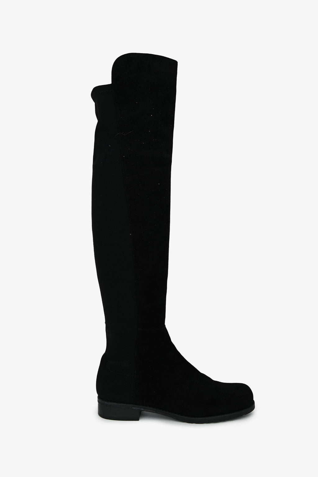 Stuart Weiztman Black Suede Knee High Boots Size 5.5
