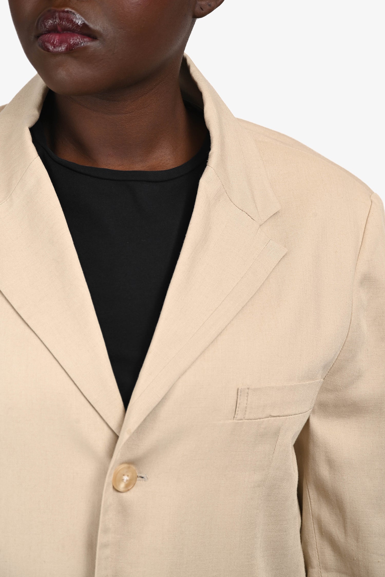 Jacquemus Beige Single Breasted Blazer Size 46