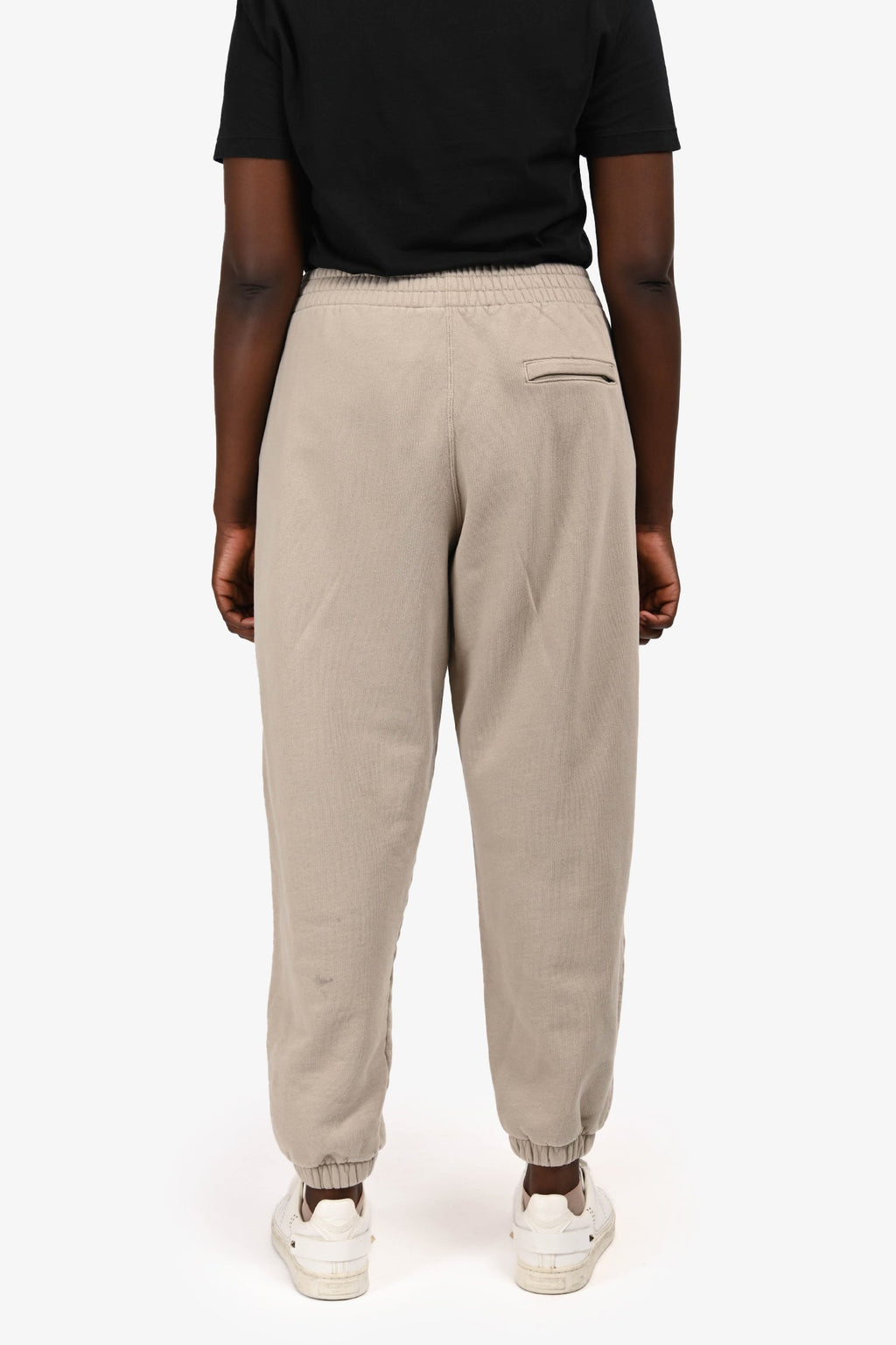 T by Alexander Wang Beige Logo Sweatpants Size L
