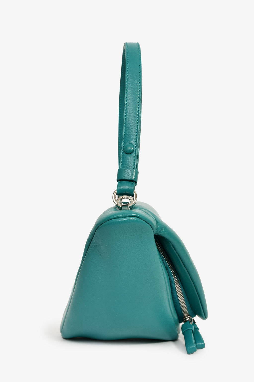 Prada 2021 Green Padded Nappa 'Grace Lux Triangle' Crossbody Bag