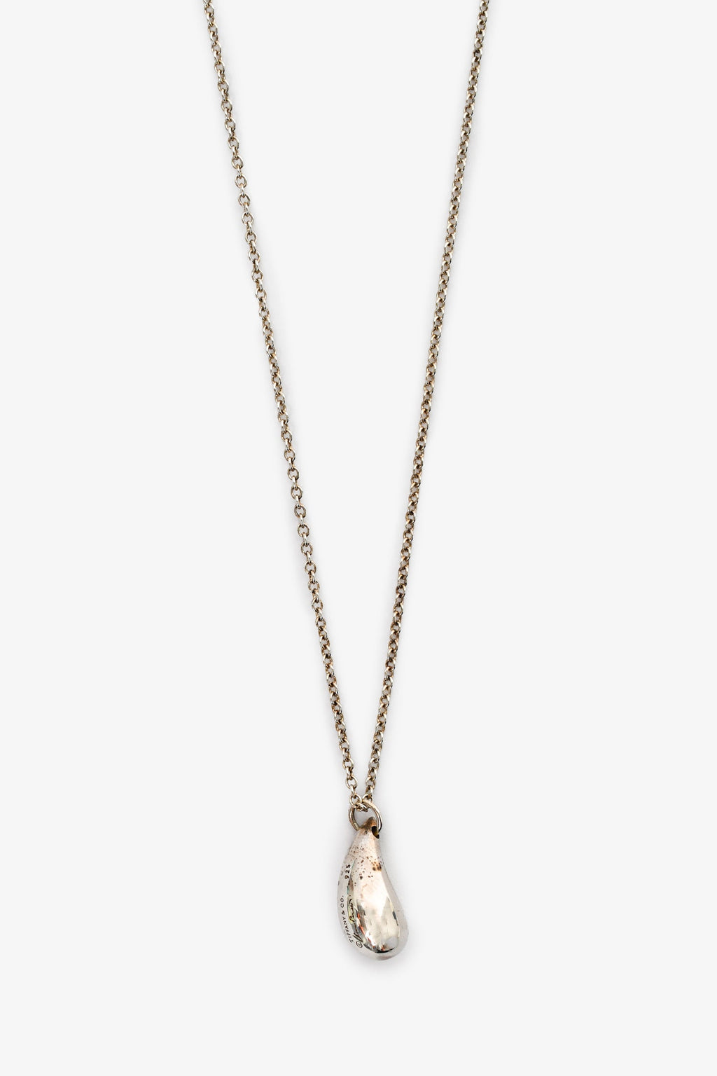 Tiffany & Co. Elsa Peretti® Sterling Silver Teardrop Pendant Necklace