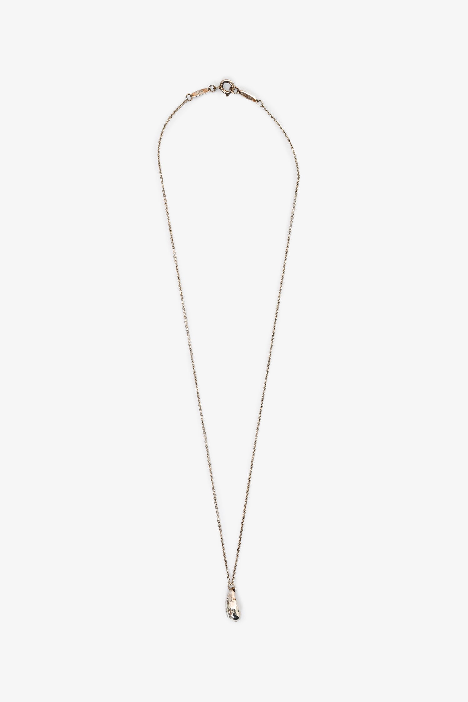 Tiffany & Co. Elsa Peretti® Sterling Silver Teardrop Pendant Necklace
