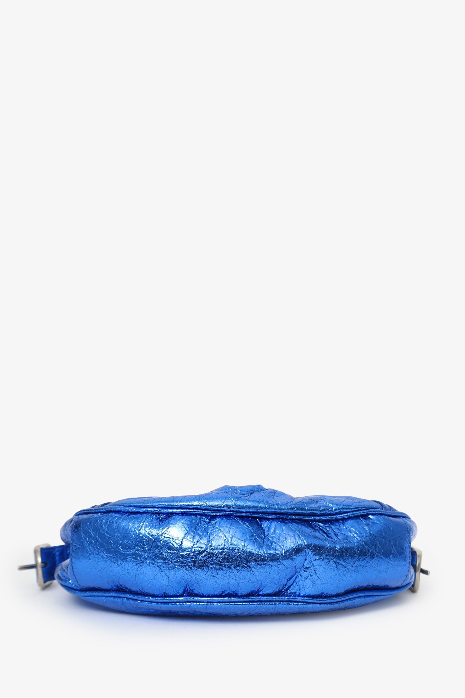 Balenciaga Blue Metallic 'Le Cagole' Handbag