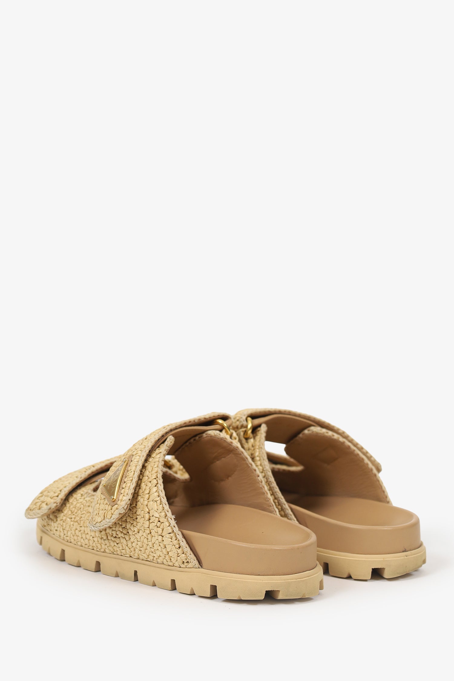 Prada Raffia Sandals Size 36