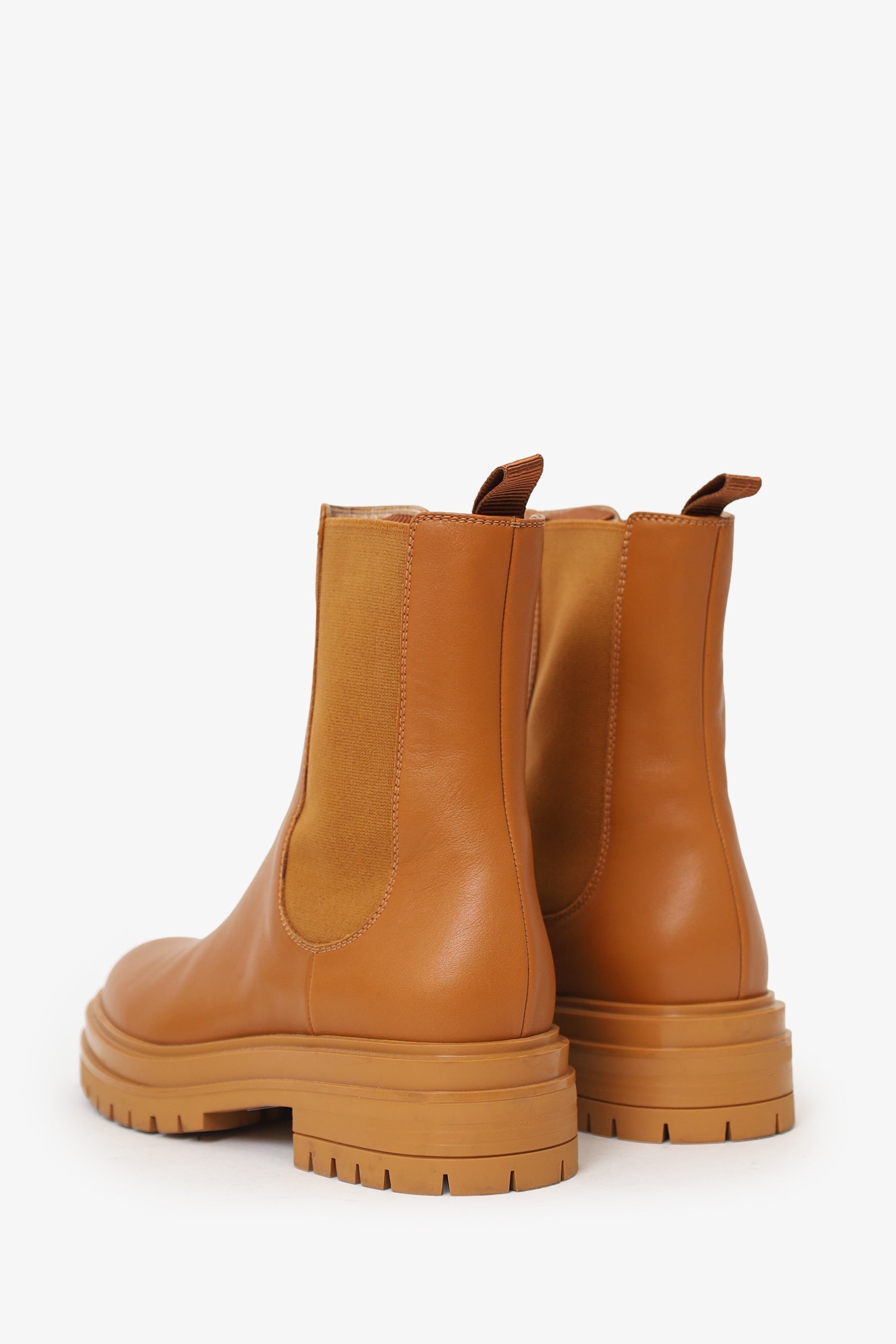 Gianvito Rossi Brown Leather Chelsea Boots Size 37