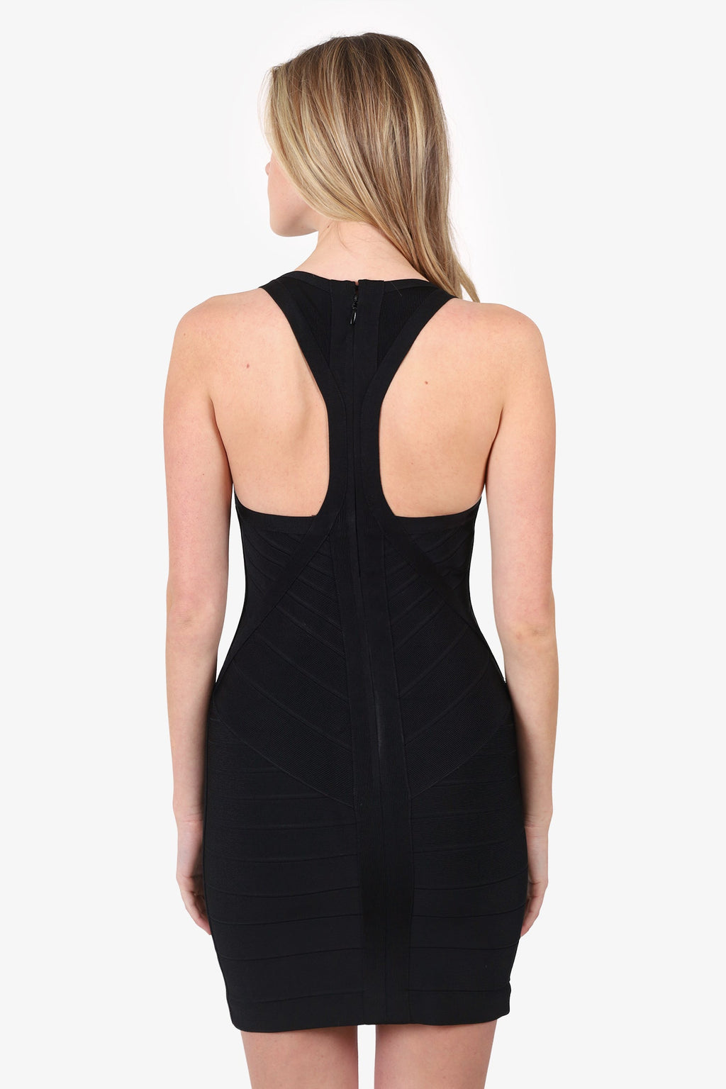 Herve Leger Black Bandage Mini Dress Size S