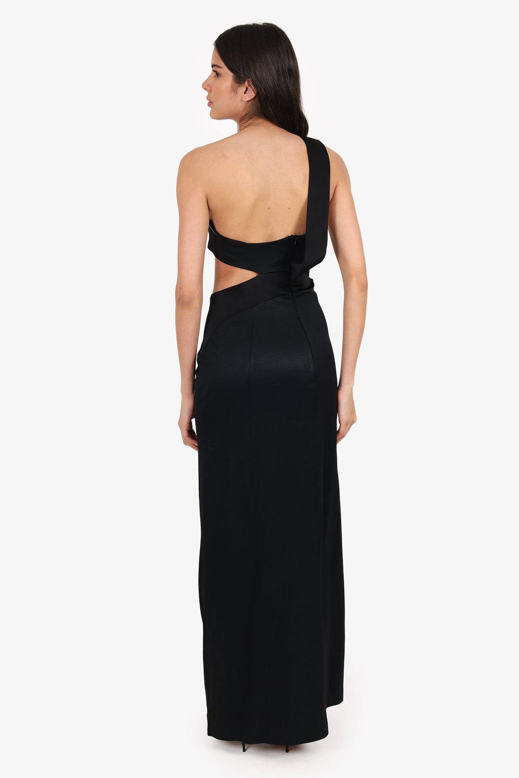 Galvan London Black Cut-Out Gown Size 8