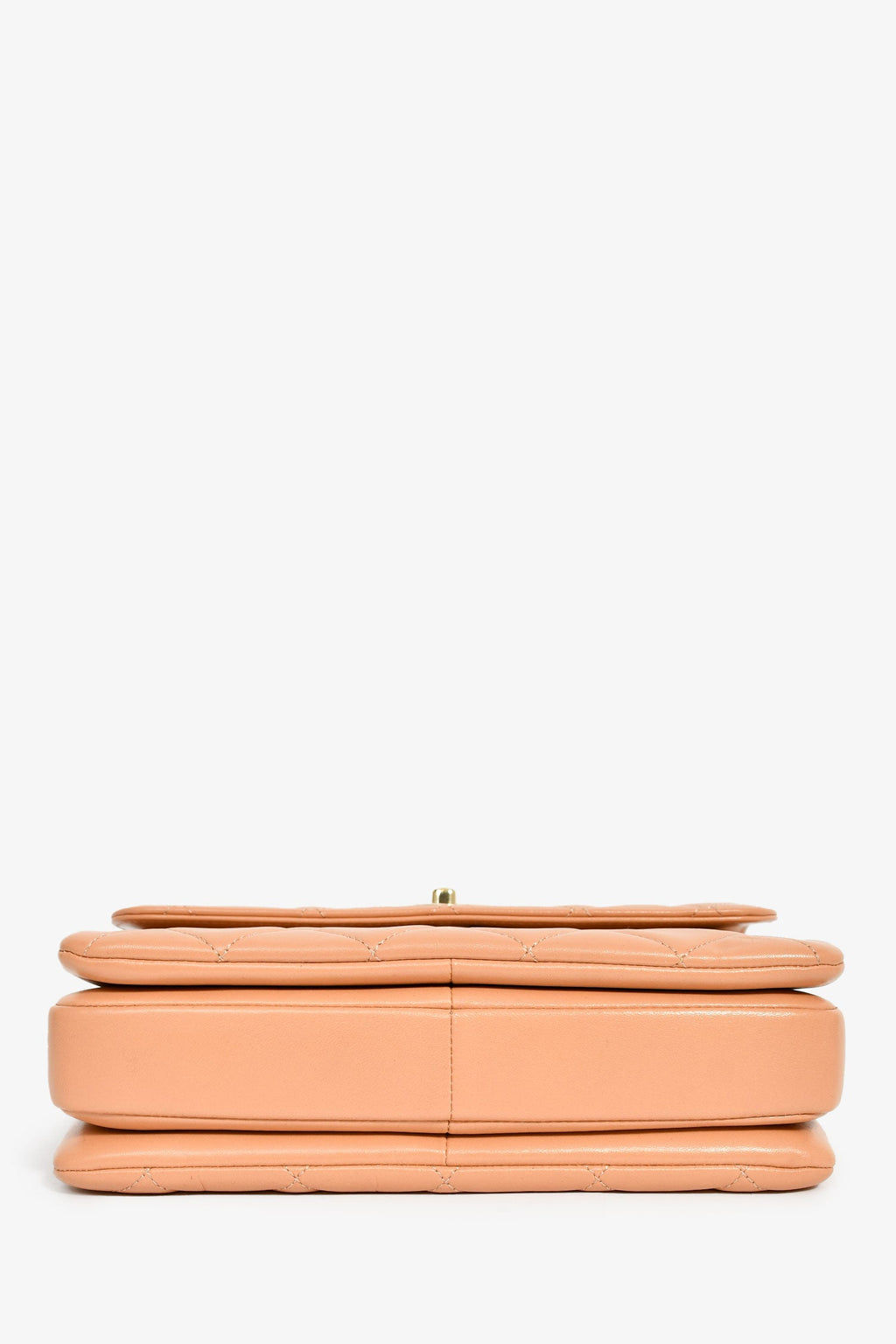 Pre-Loved Chanel™ 2017 Tan Lambskin Leather Small 'Trendy' Bag