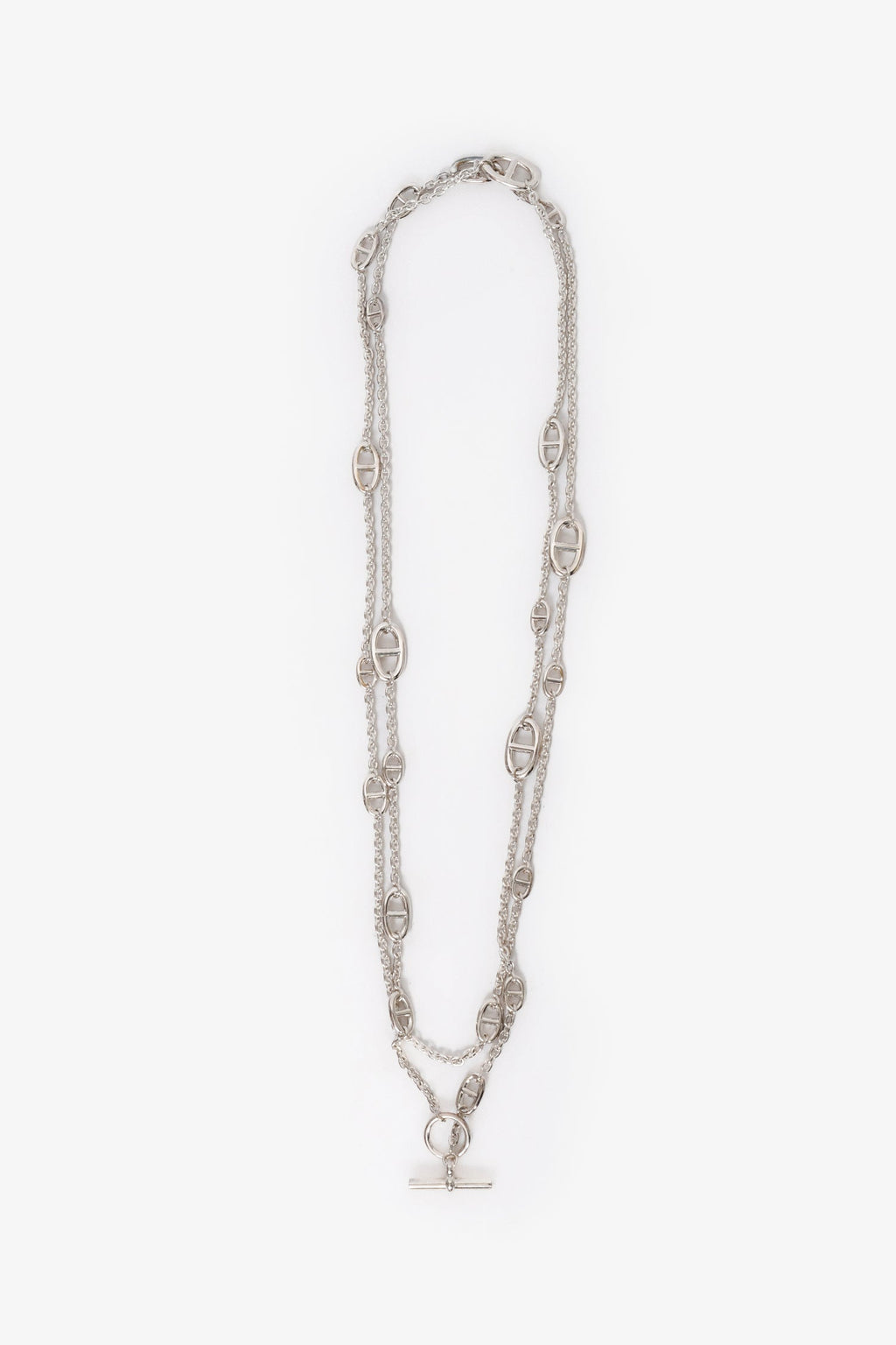 Hermès Sterling Silver Farandole 160 Necklace