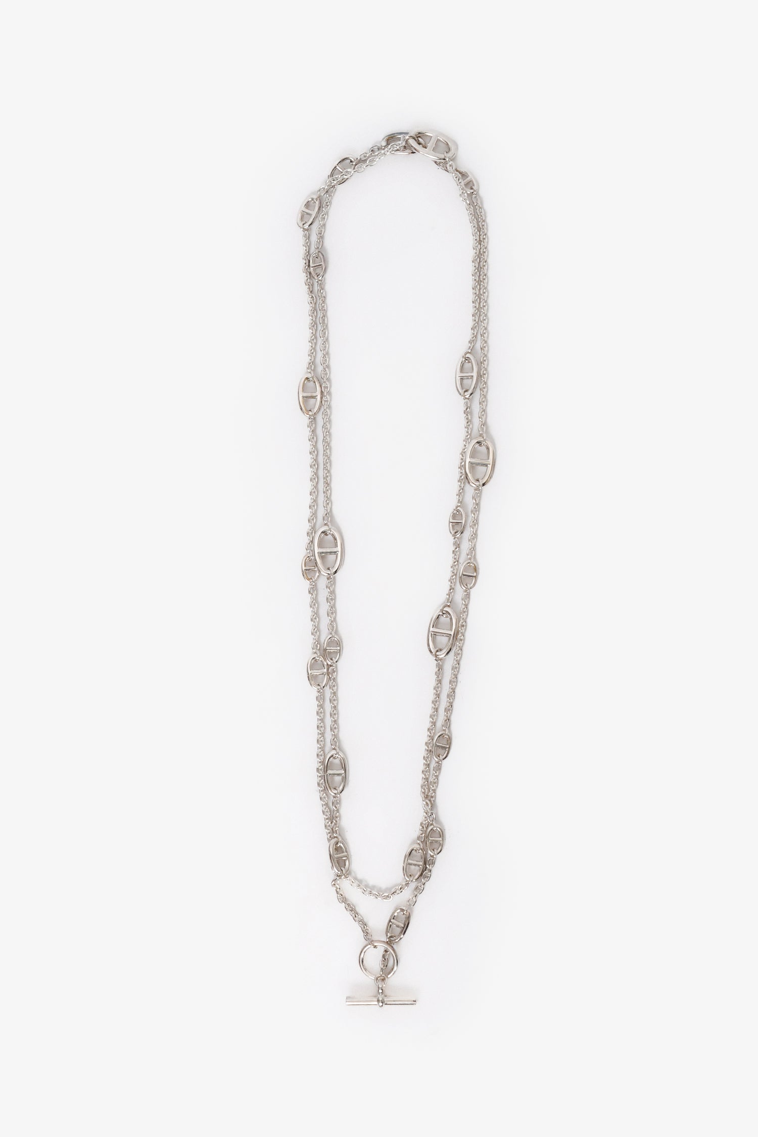 Hermès Sterling Silver Farandole 160 Necklace