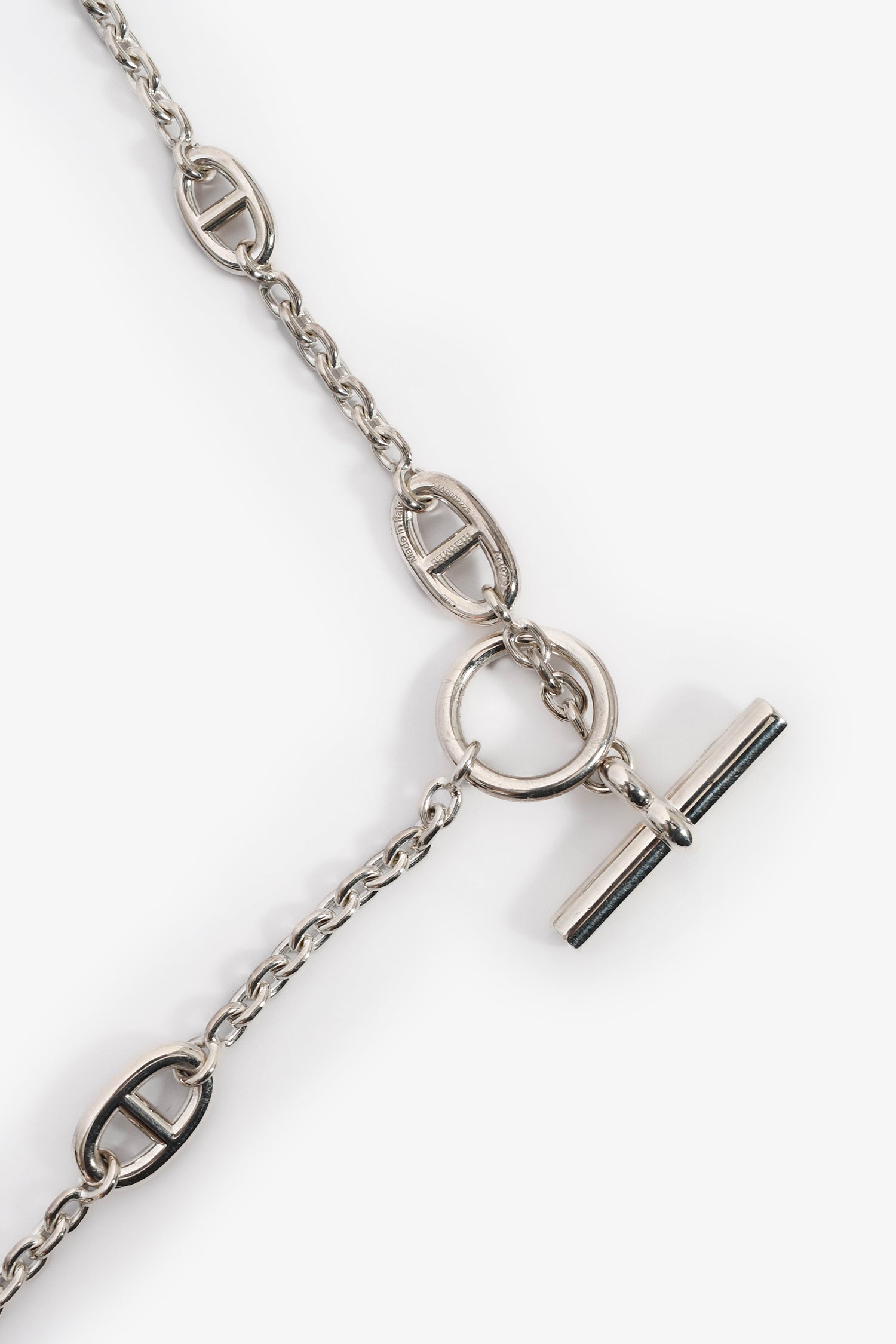 Hermès Sterling Silver Farandole 160 Necklace