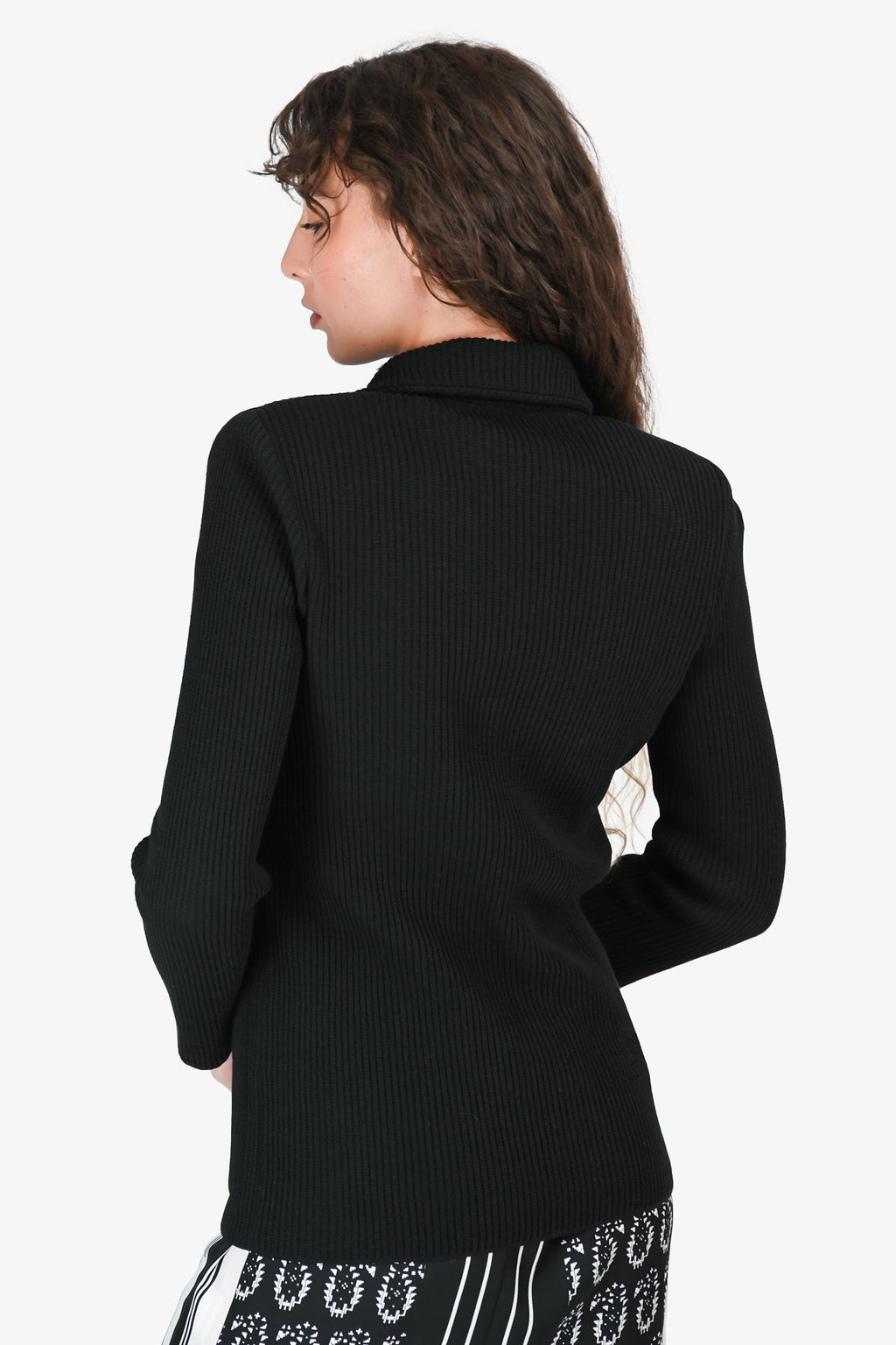 Tonet Black Knit Double Breasted igan Sweater Estimated Size XS