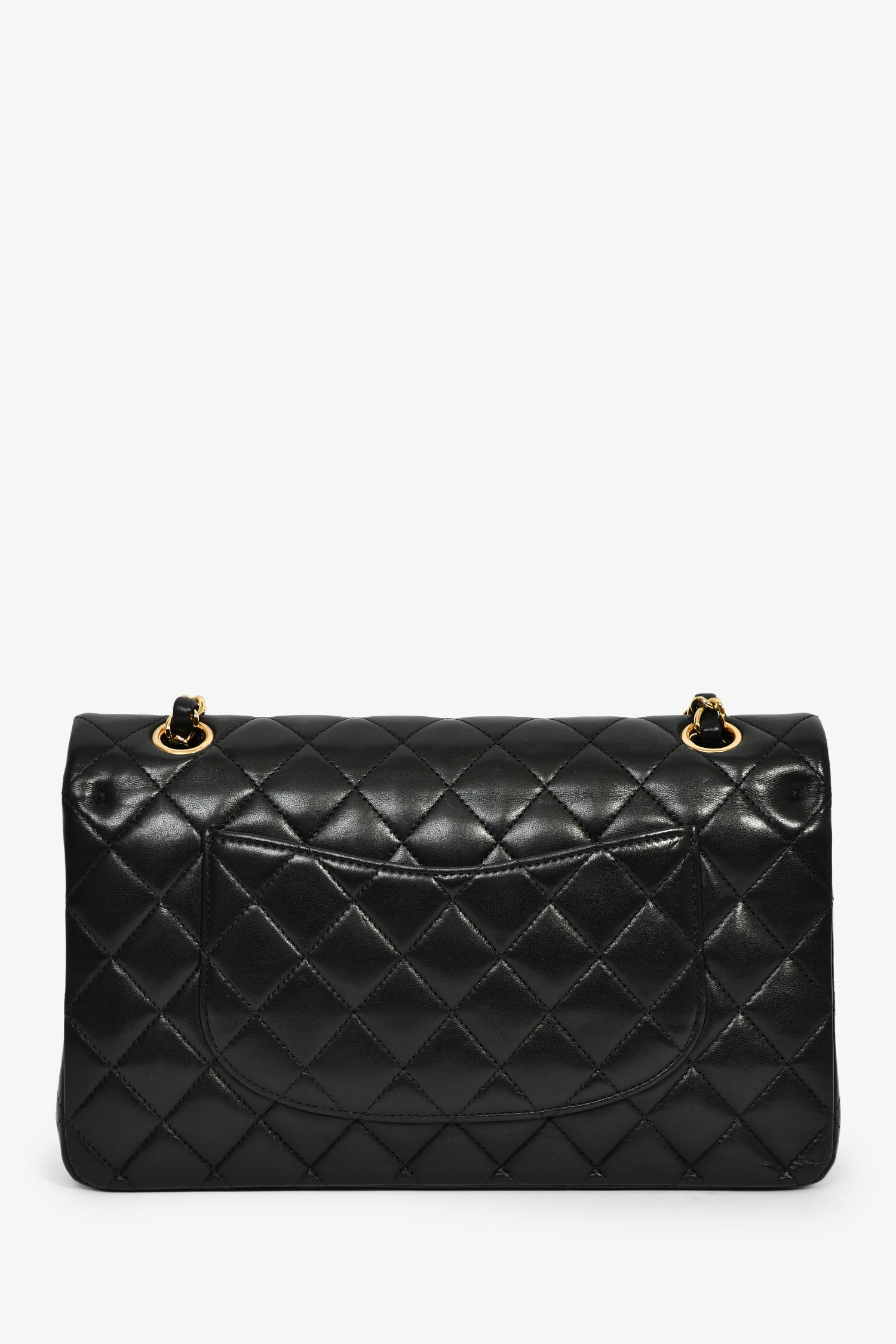 Pre-Loved Chanel™ 2012 Black Lambskin Medium Double Flap